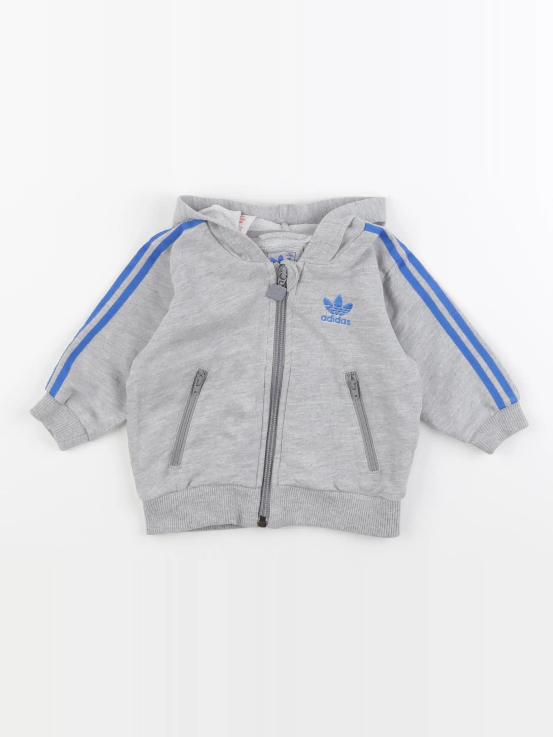 Adidas - sweat gris - 6 mois