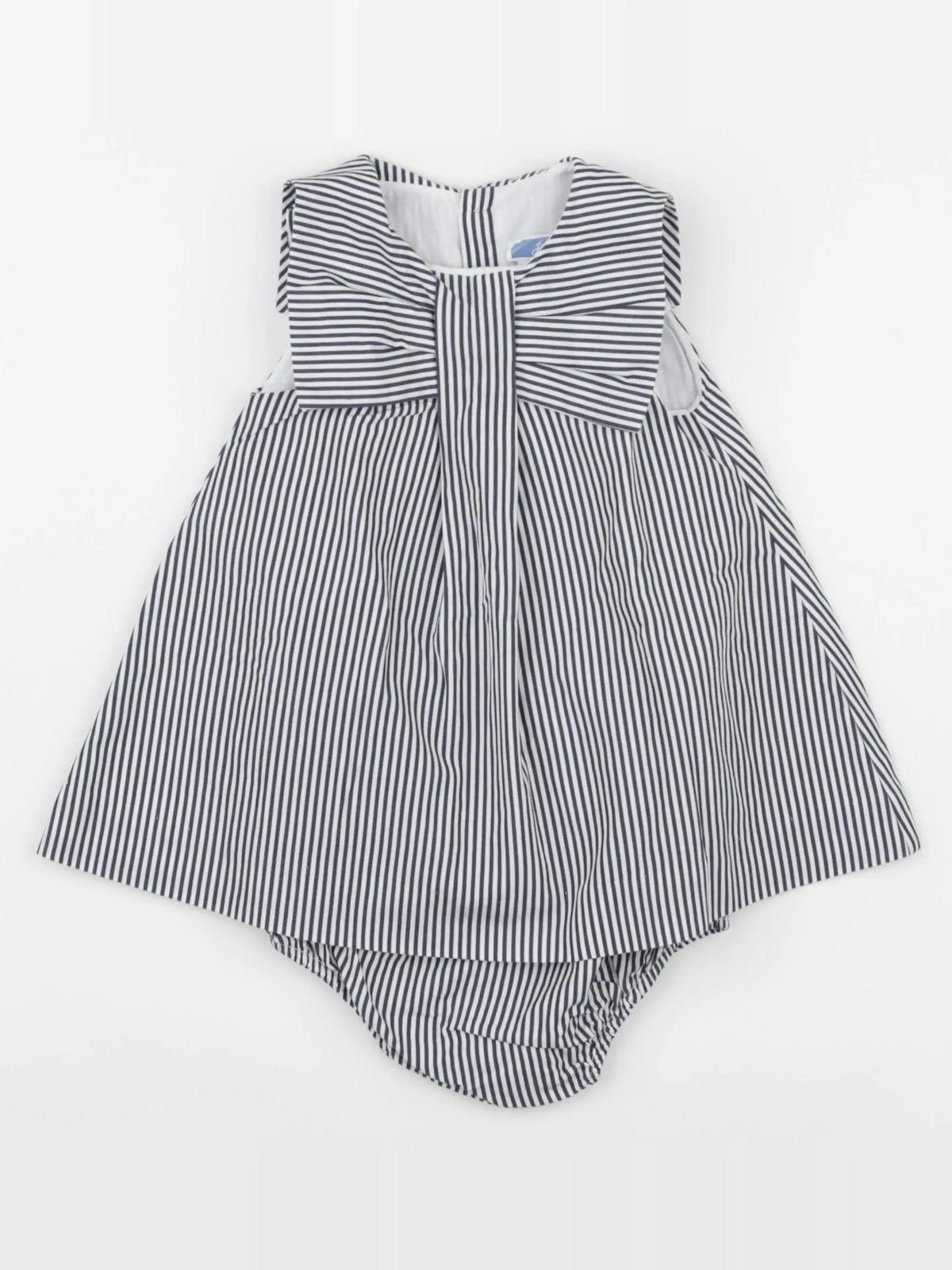 Jacadi - robe blanc, bleu - 6 mois