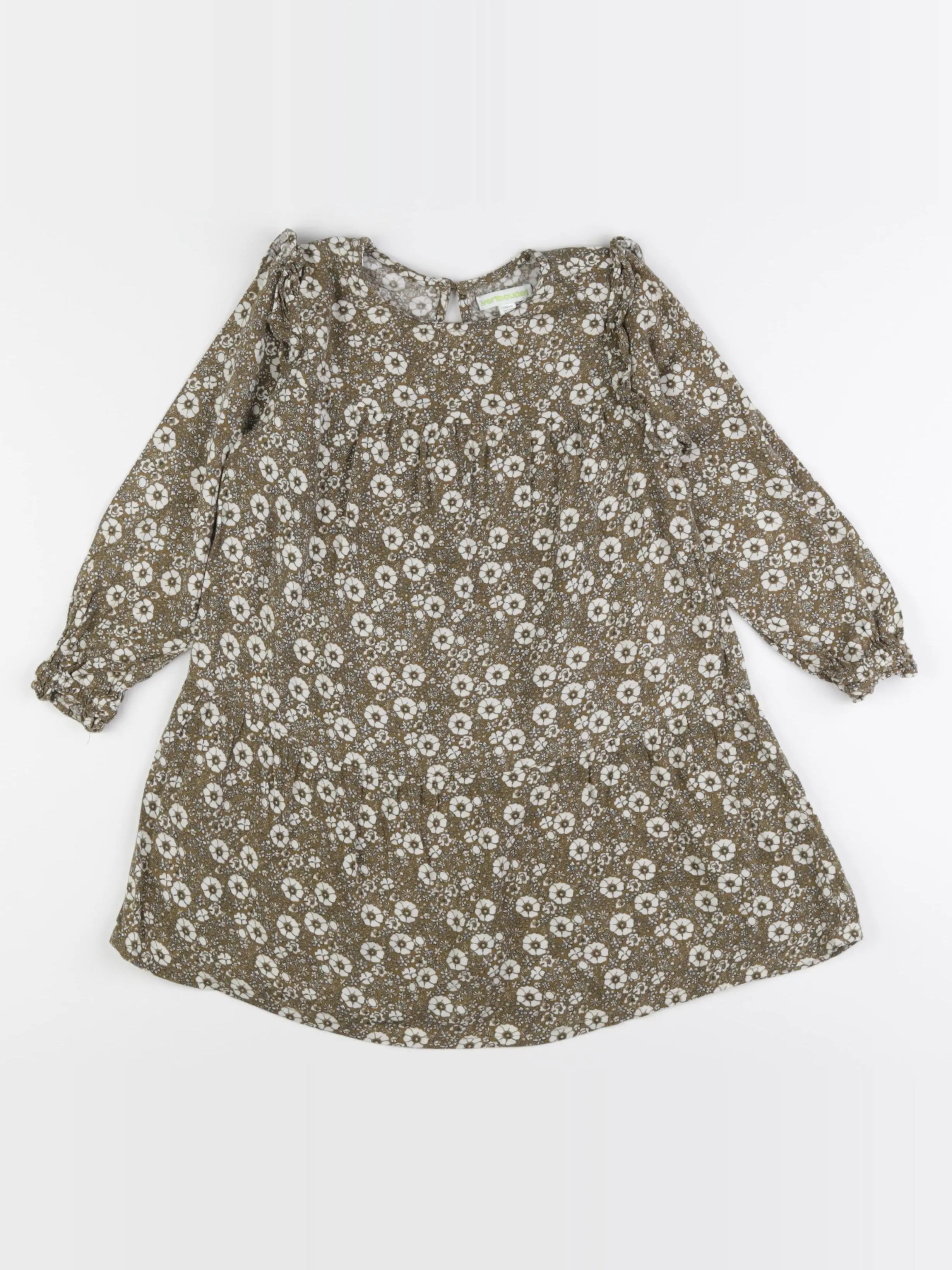 Vertbaudet - robe vert - 4 ans