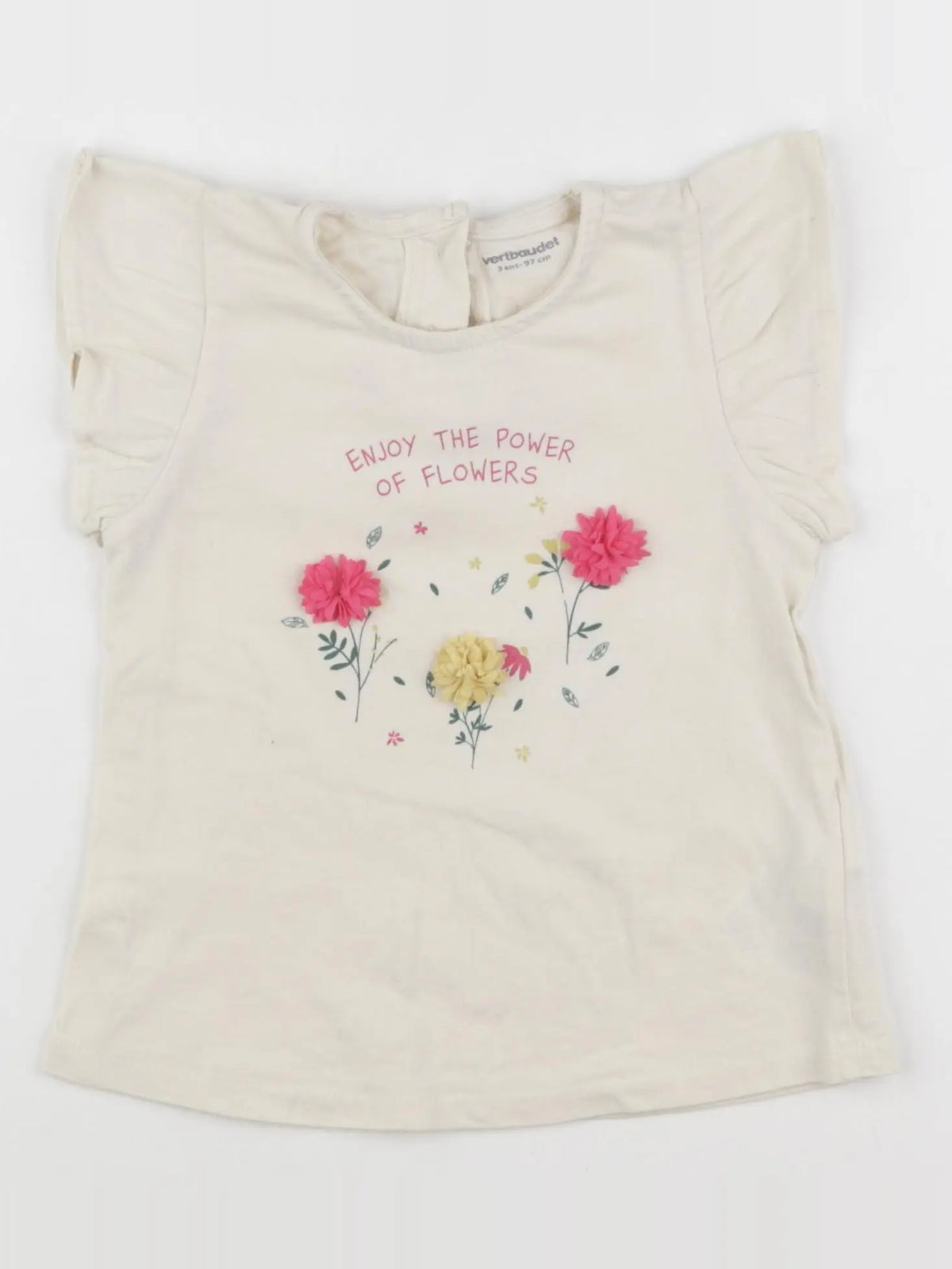 Vertbaudet - tee-shirt multicolore - 3 ans