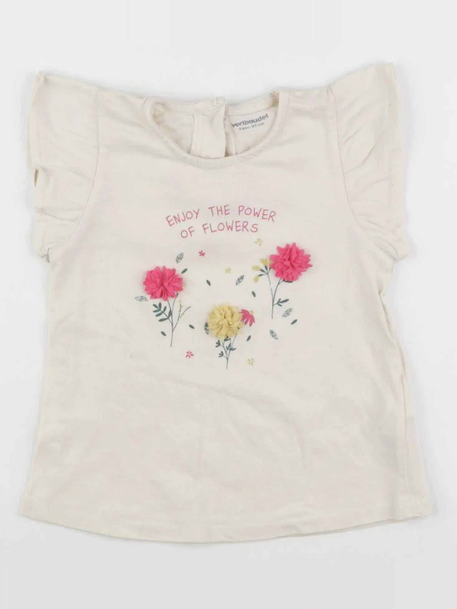 Vertbaudet - tee-shirt multicolore - 3 ans