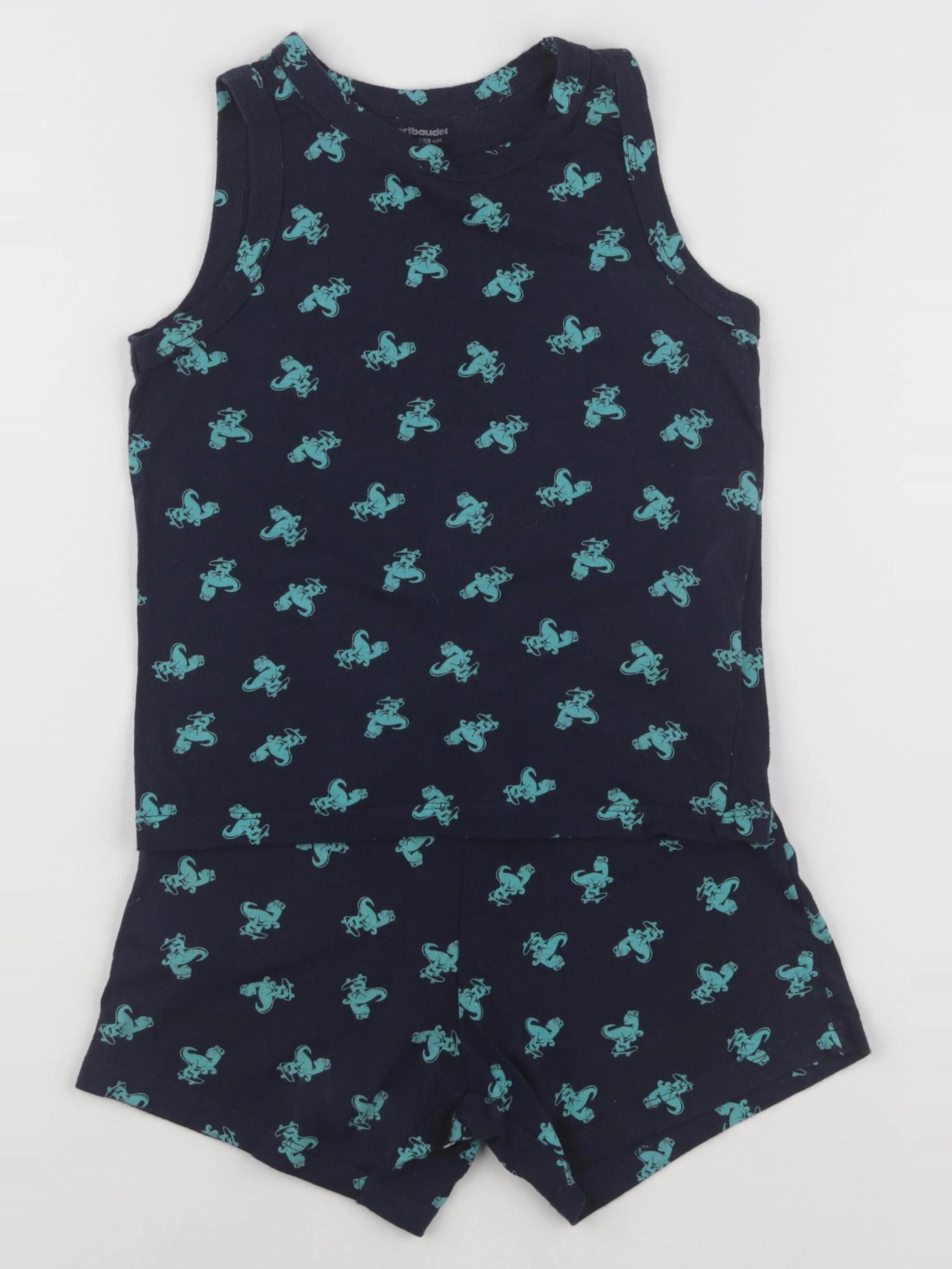 Vertbaudet - pyjama coton bleu - 5 ans