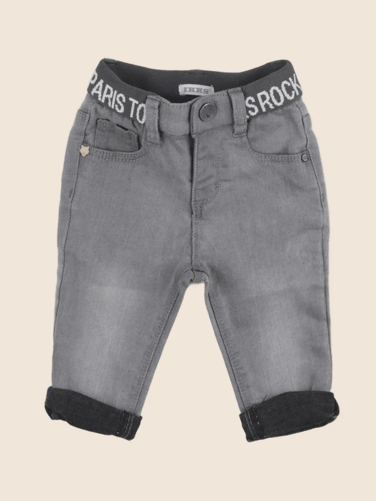 IKKS - jean gris - 6 mois
