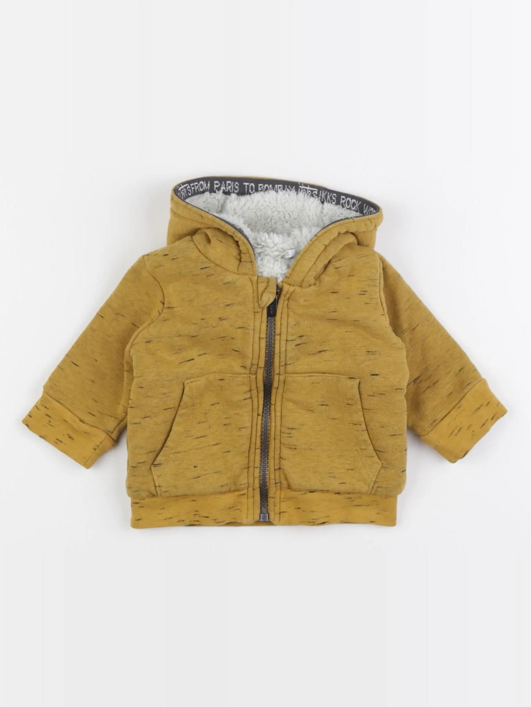 IKKS - sweat imprimé au dos jaune - 3 mois