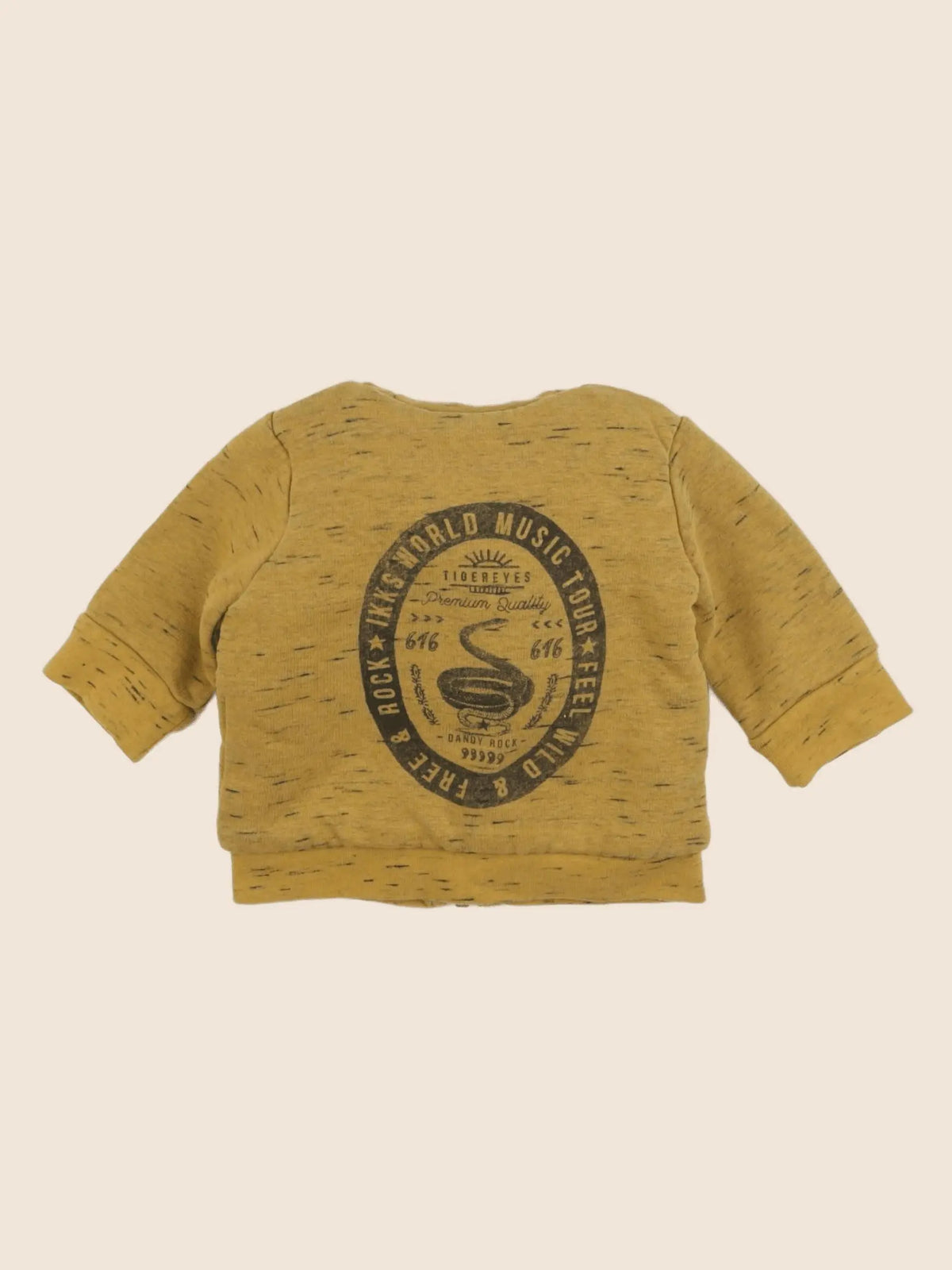 IKKS - sweat imprimé au dos jaune - 3 mois