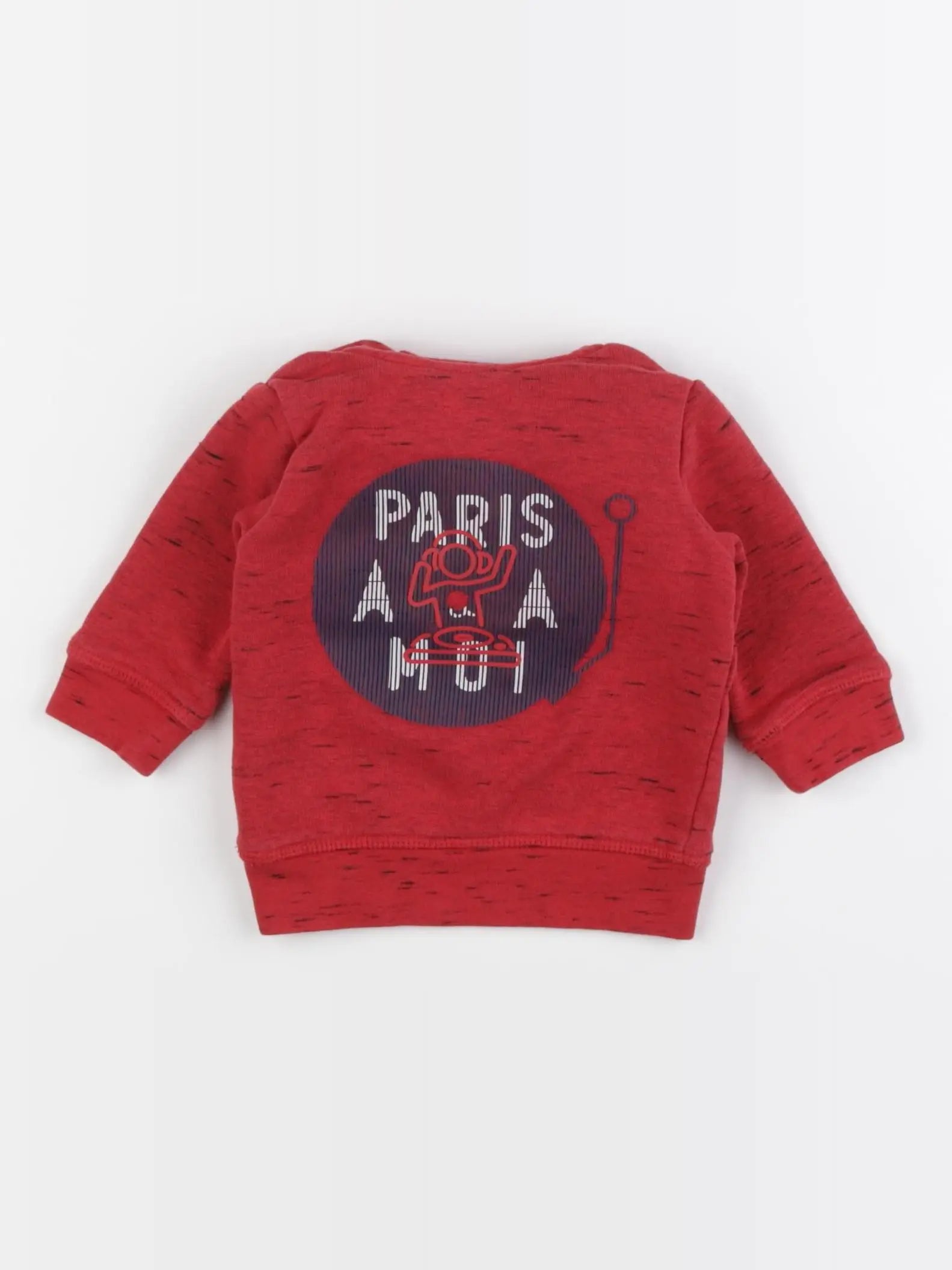 IKKS - sweat imprimé au dos rouge - 3 mois