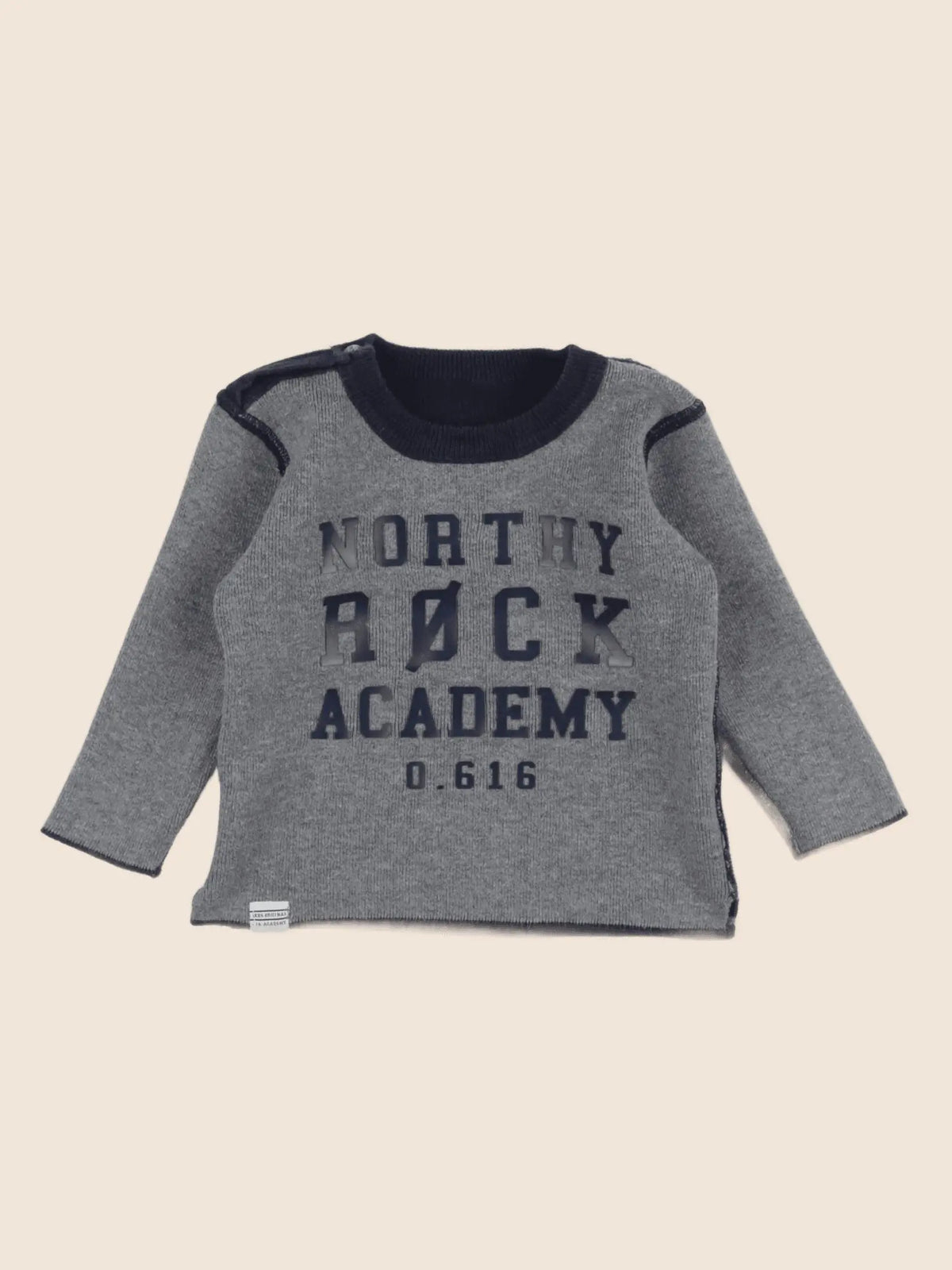 IKKS - pull bleu, gris - 6 mois