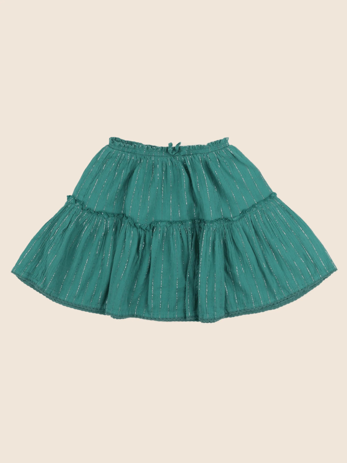 Tape à l'oeil - jupe vert, or - 10 ans