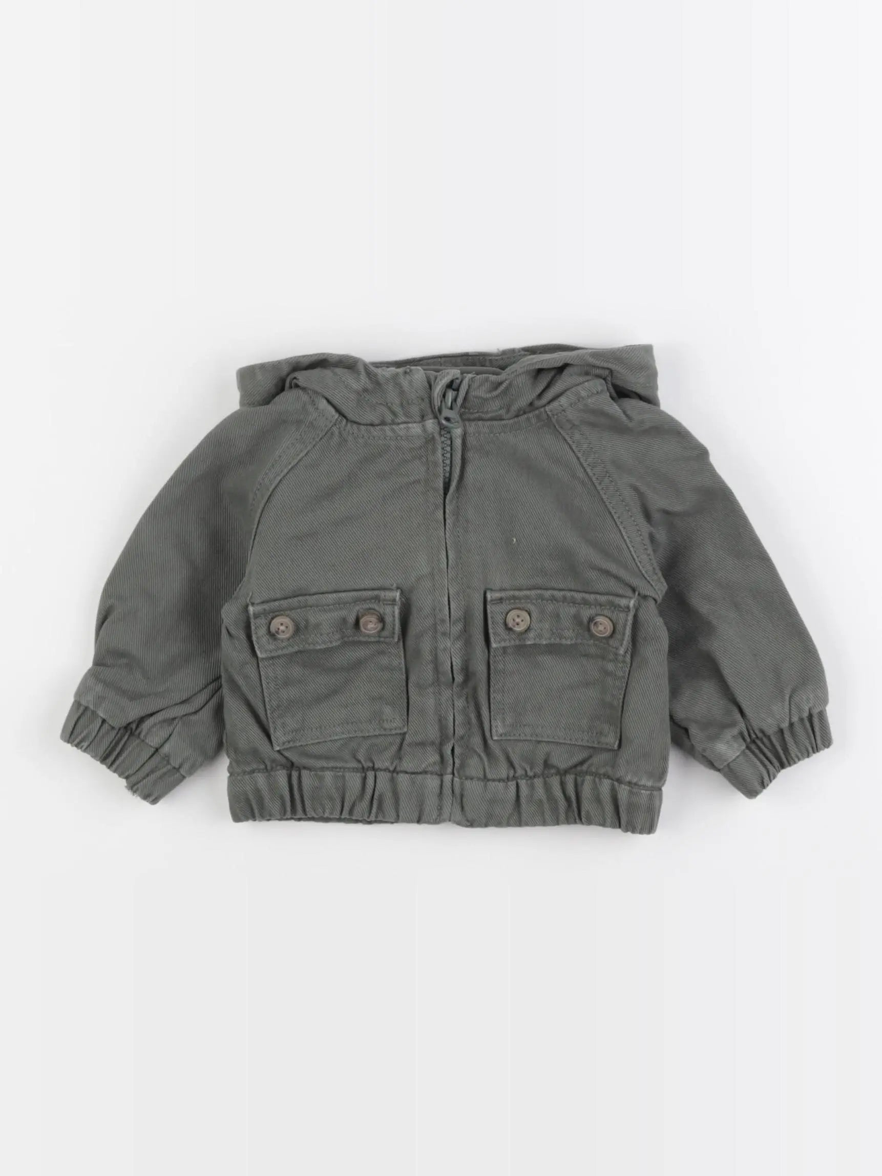 Vertbaudet - veste vert - 3 mois