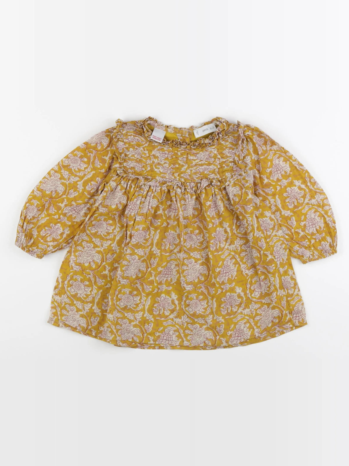 Mango - robe jaune - 12/18 mois