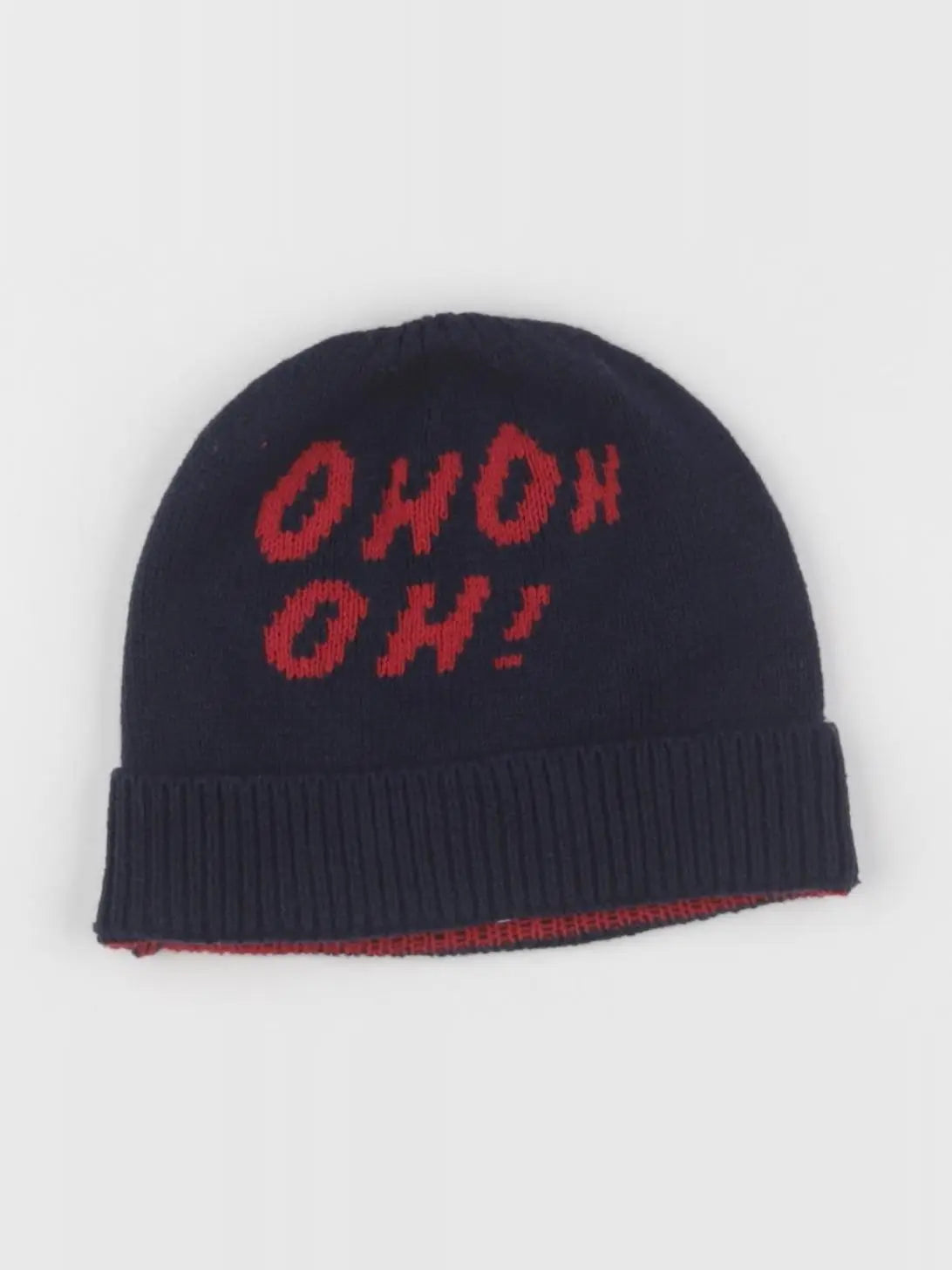 Vertbaudet - bonnet bleu, rouge - 12/14 ans