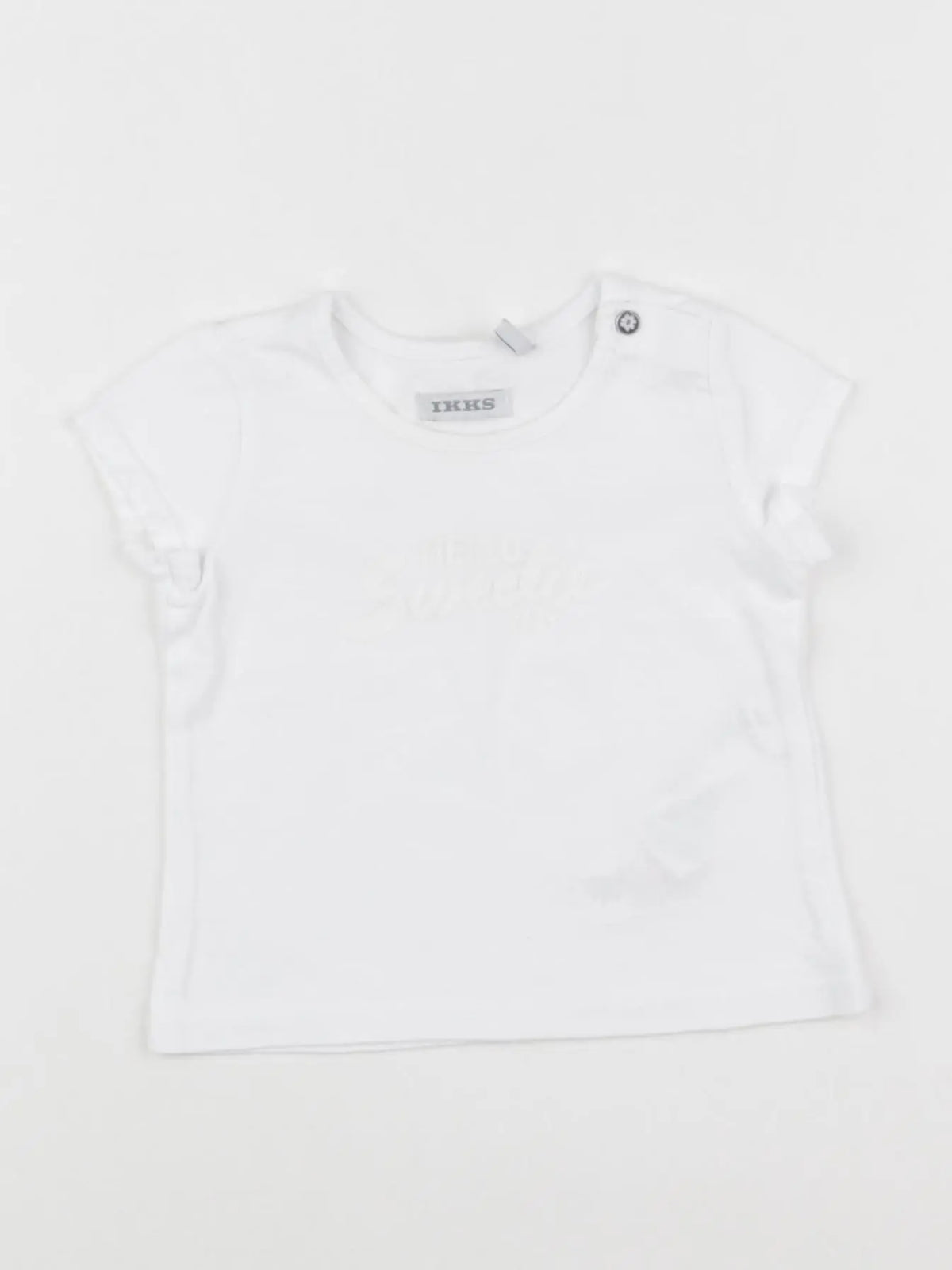 IKKS - tee-shirt blanc - 6 mois