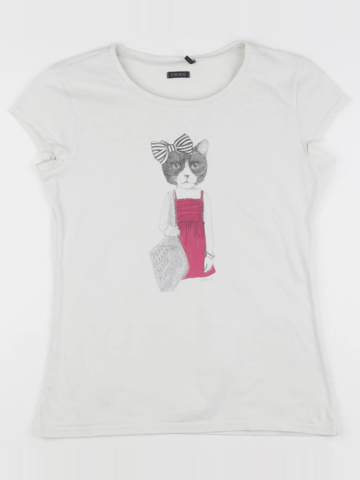 IKKS - tee-shirt blanc - 14 ans