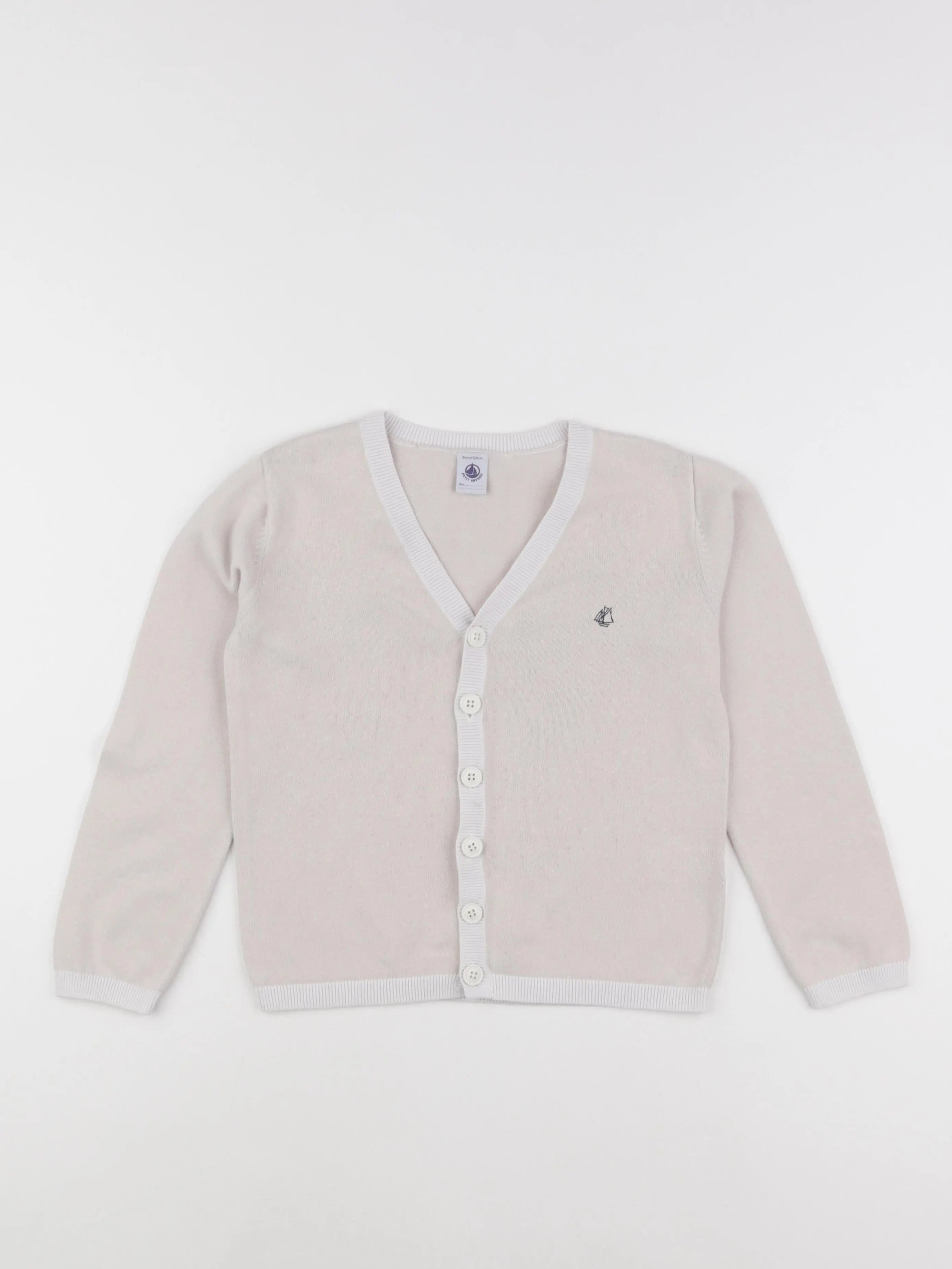Petit Bateau - gilet beige - 8 ans