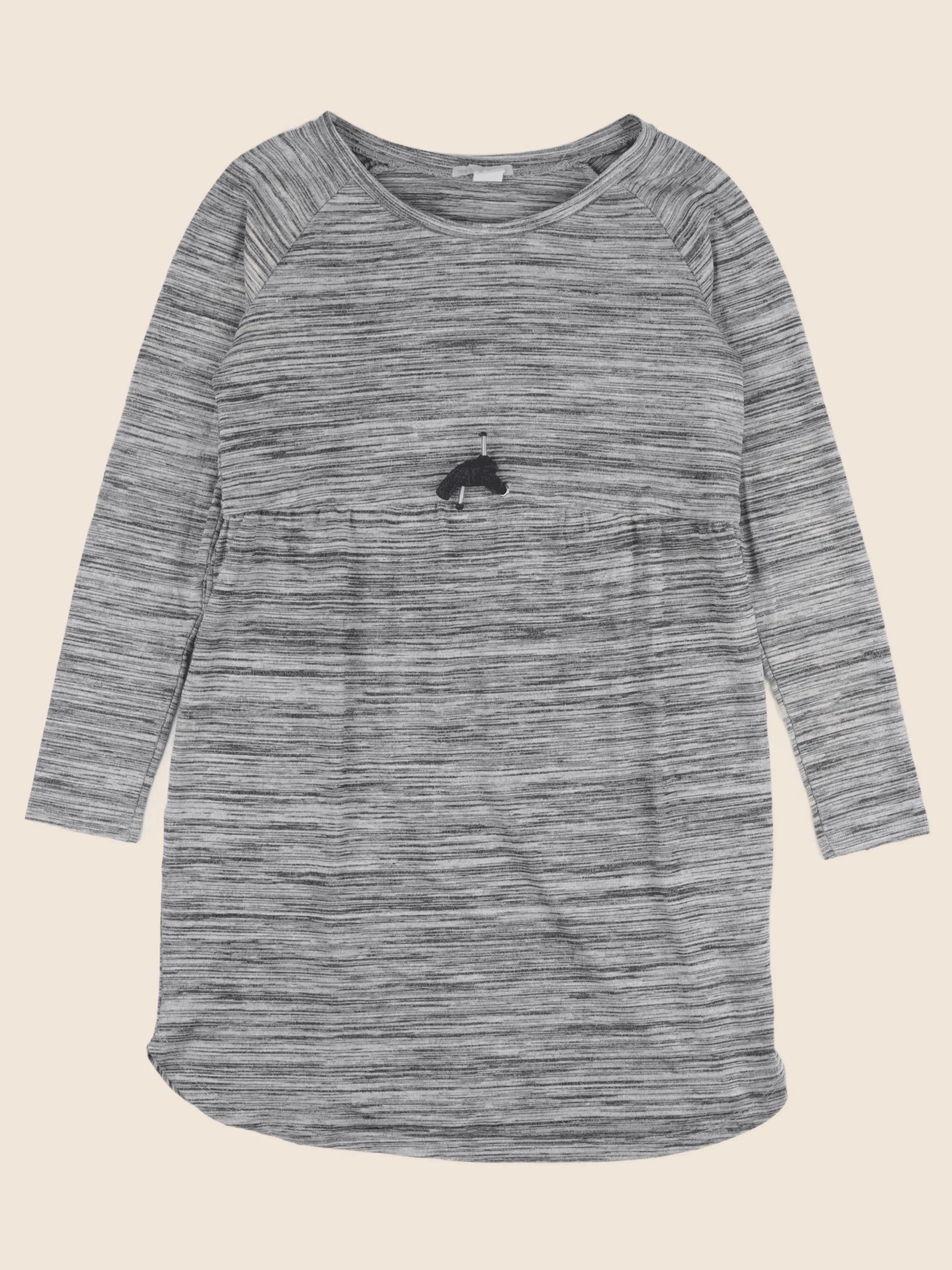 H&M - robe grossesse gris - s