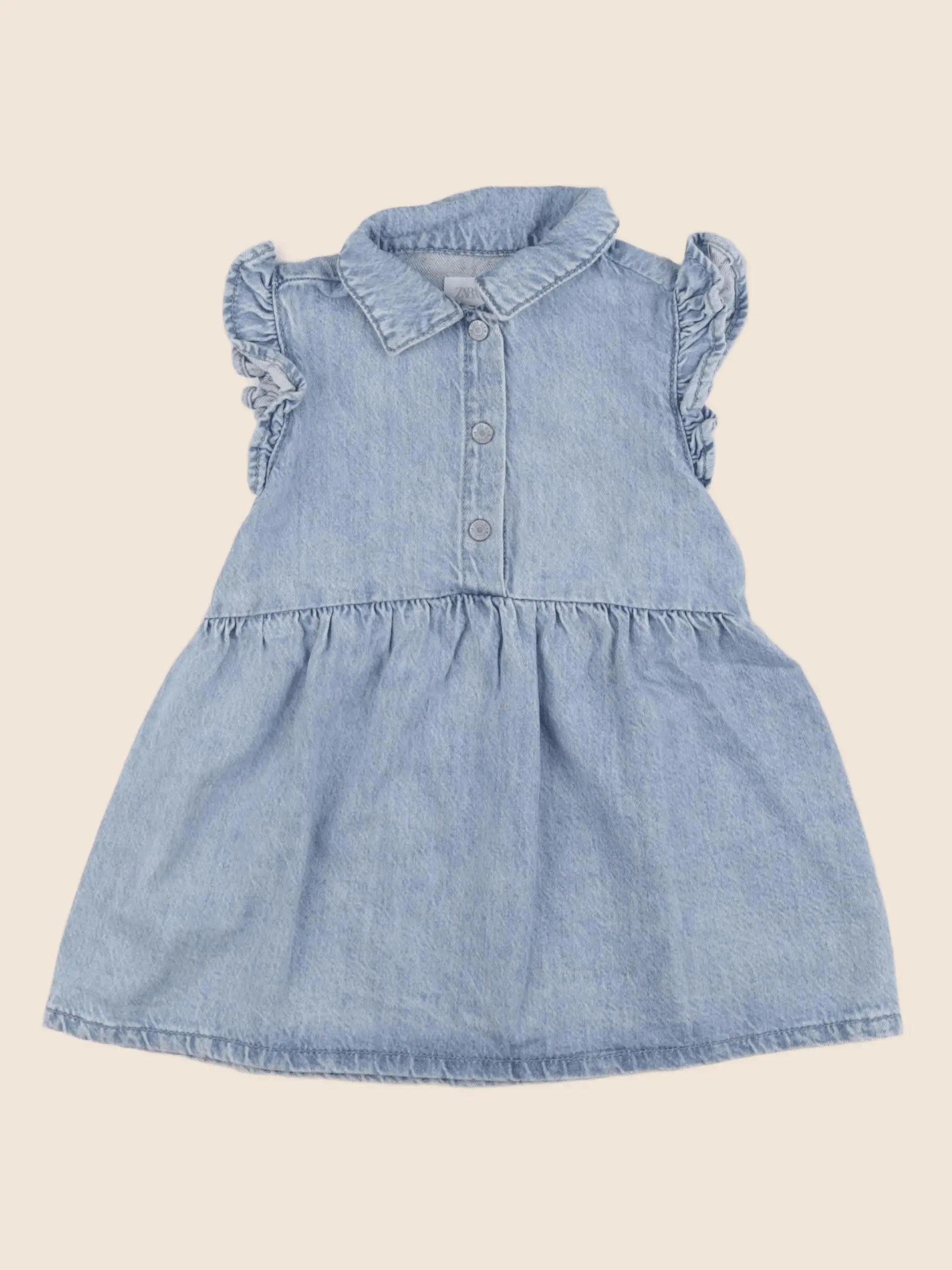 Zara - robe bleu - 18/24 mois