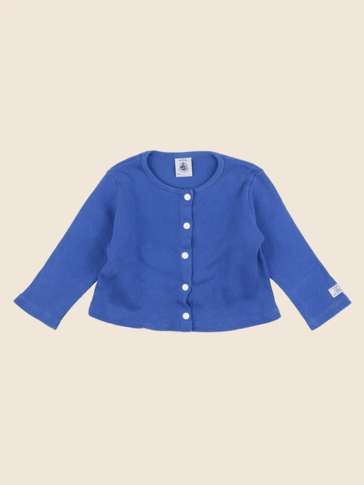 Petit Bateau - tee-shirt bleu - 6 mois
