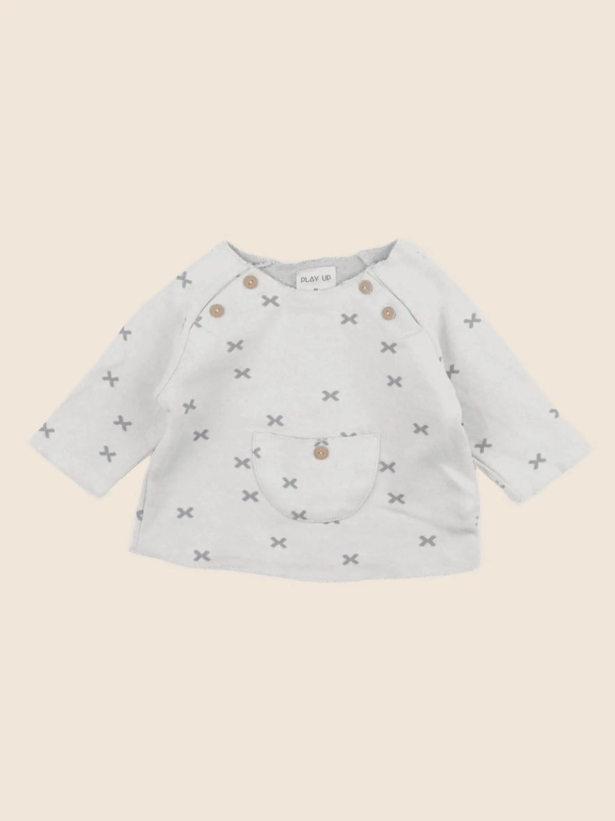 Play Up - tee-shirt beige - 6 mois