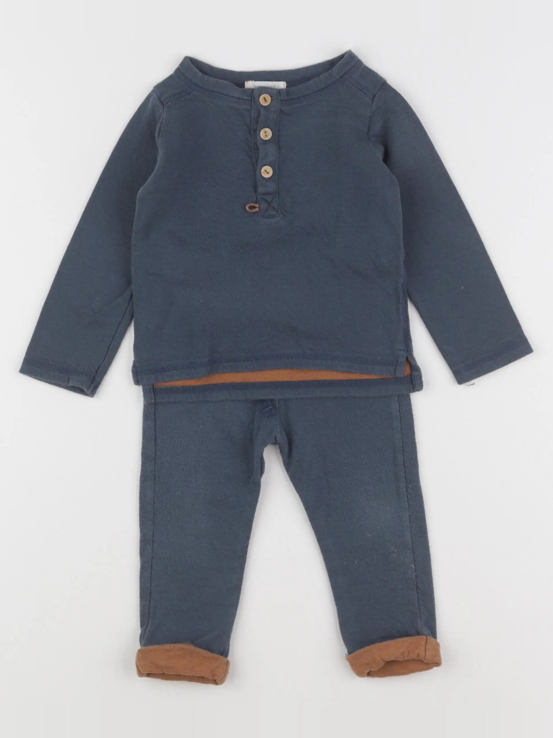 Marlot Paris - ensemble bleu - 12 mois