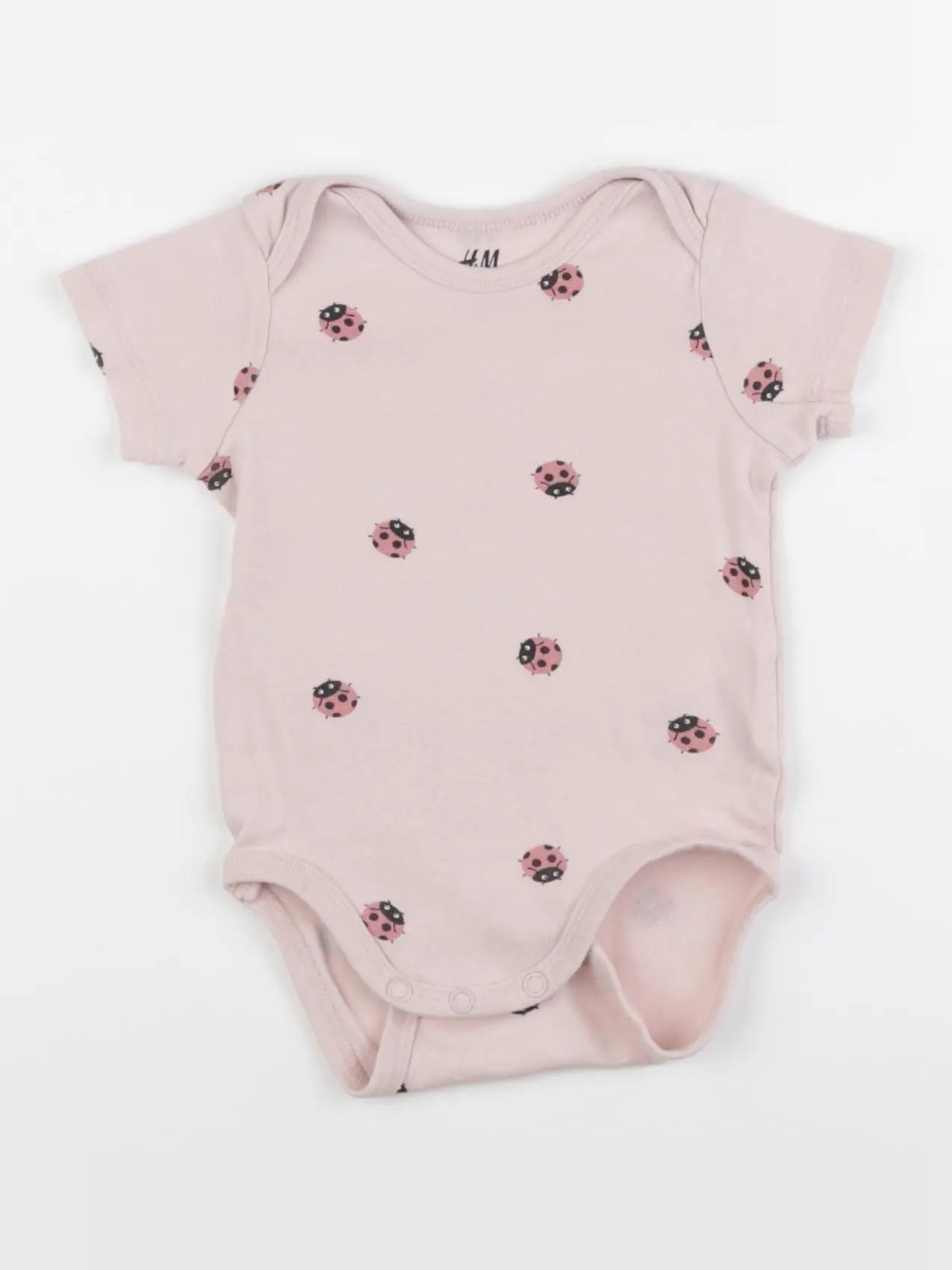 H&M - body rose - 4/6 mois
