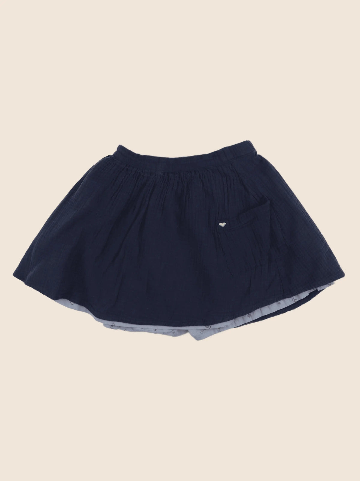 Vertbaudet - jupe réversible bleu - 12 ans