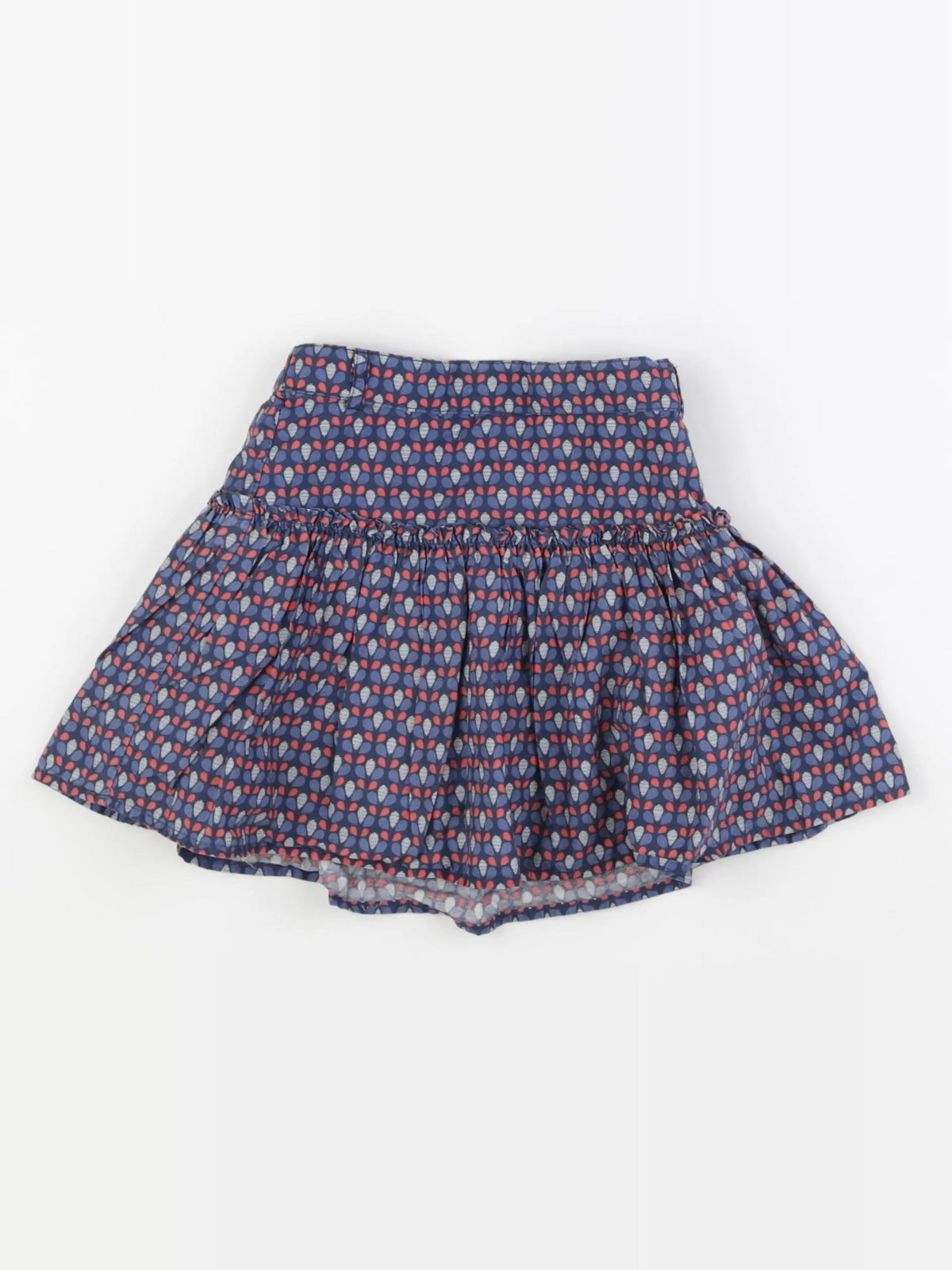 Okaidi - jupe bleu, rouge - 5 ans
