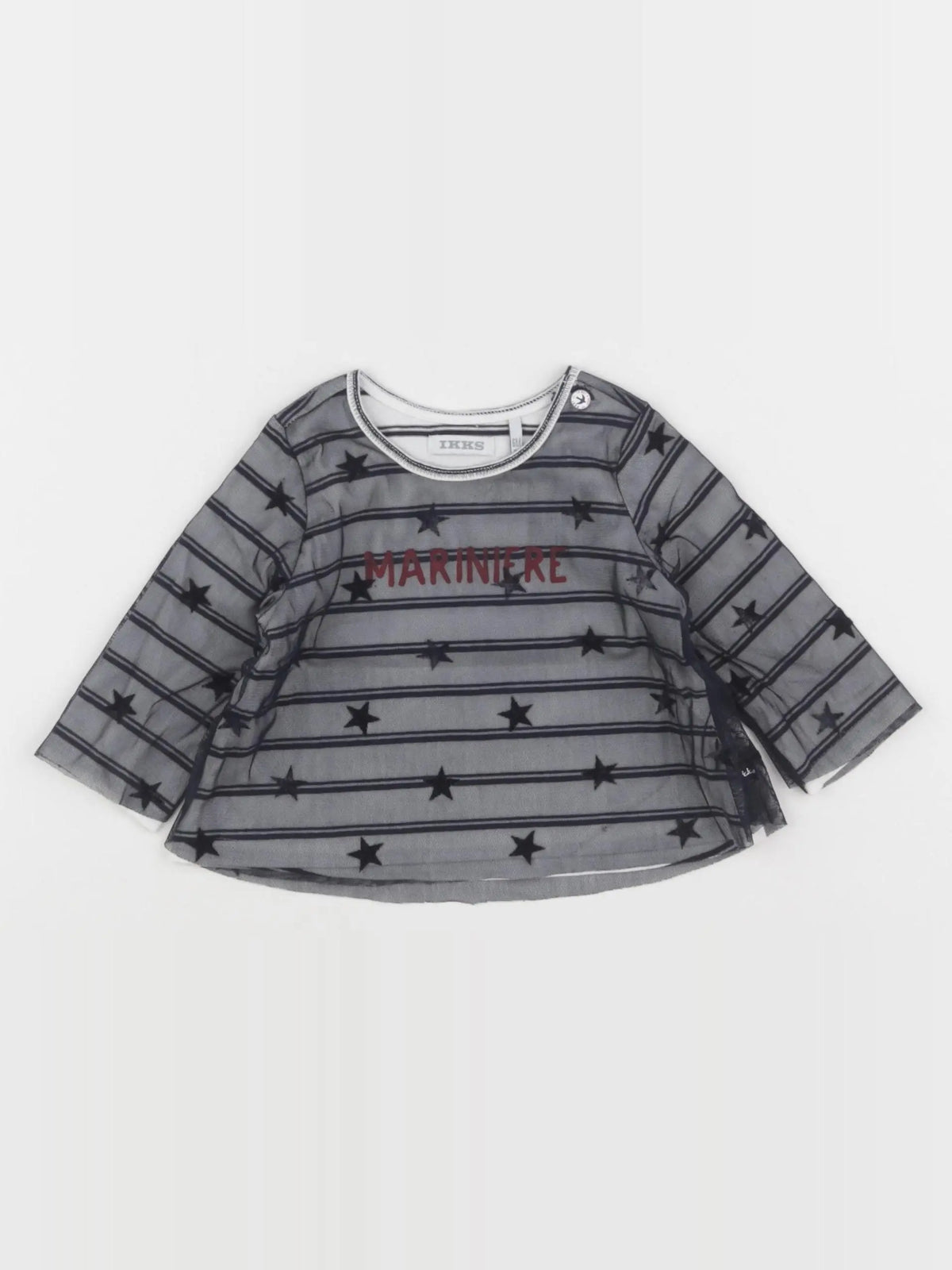 IKKS - tee-shirt noir - 6 mois