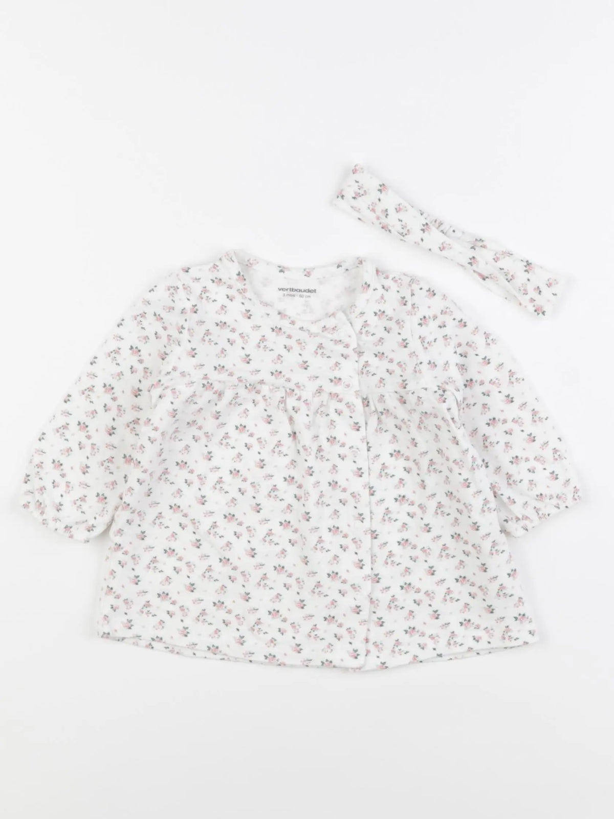 Vertbaudet - robe multicolore - 3 mois