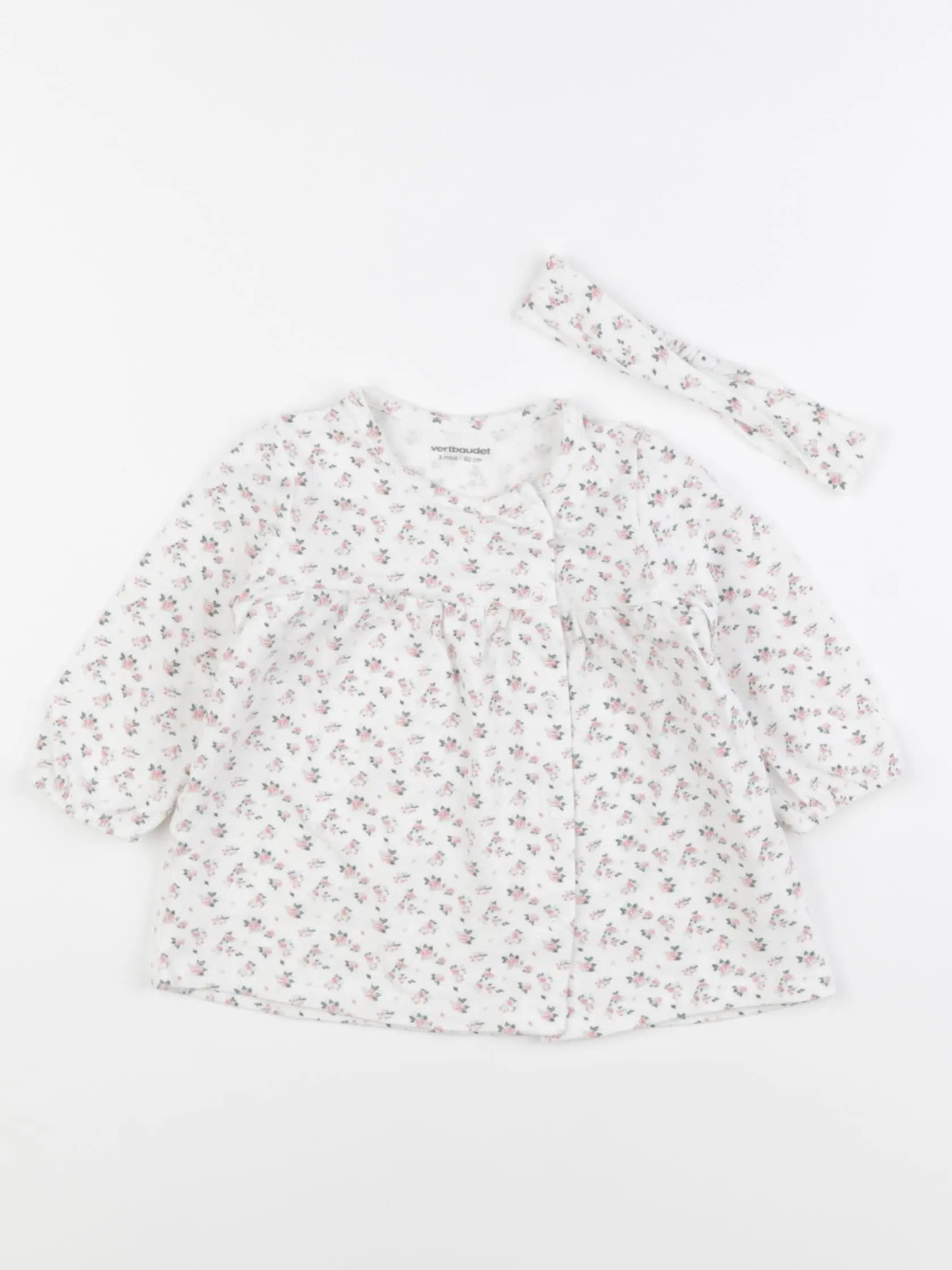 Vertbaudet - robe multicolore - 3 mois