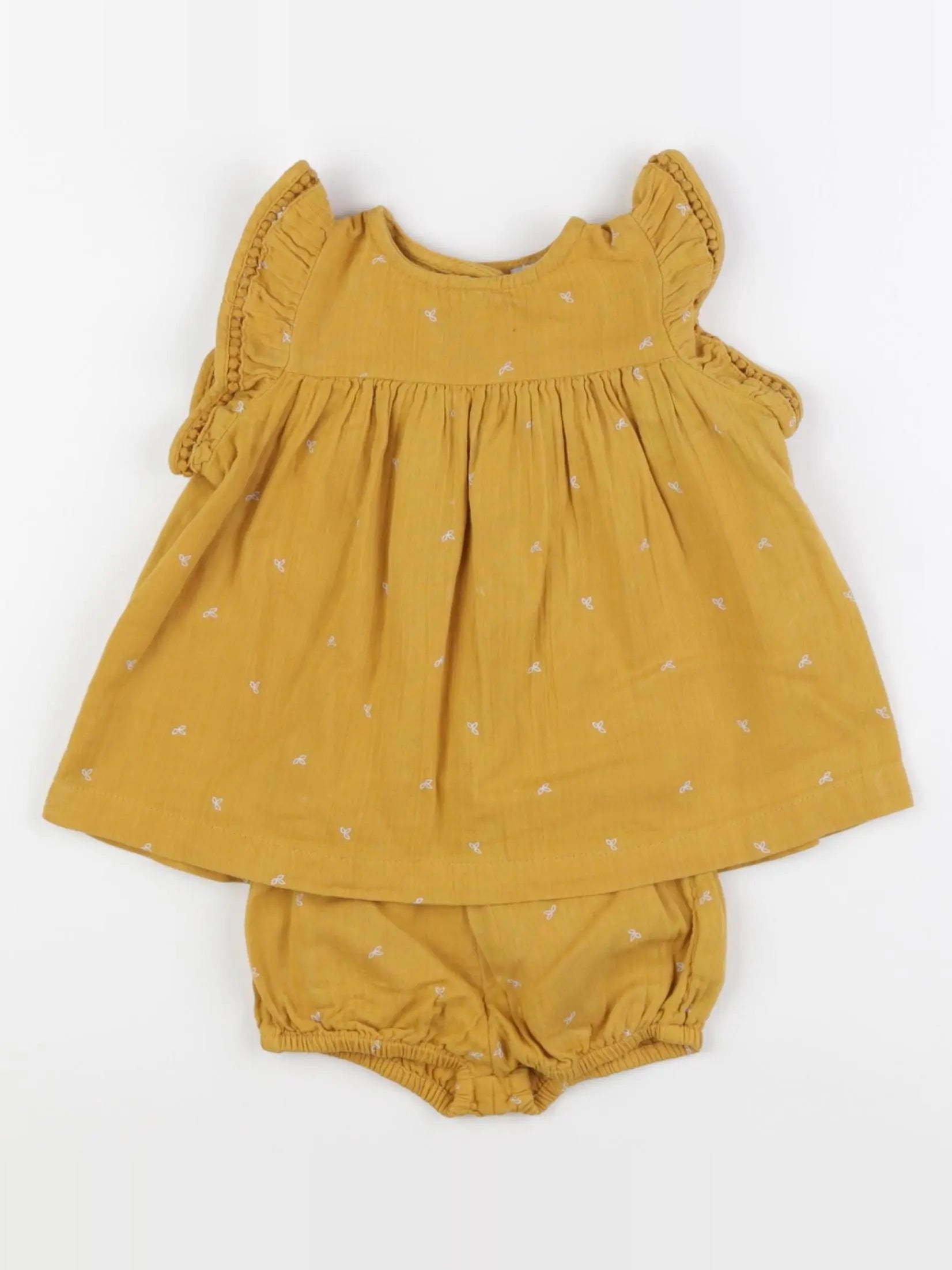 Vertbaudet - robe jaune - 3 mois