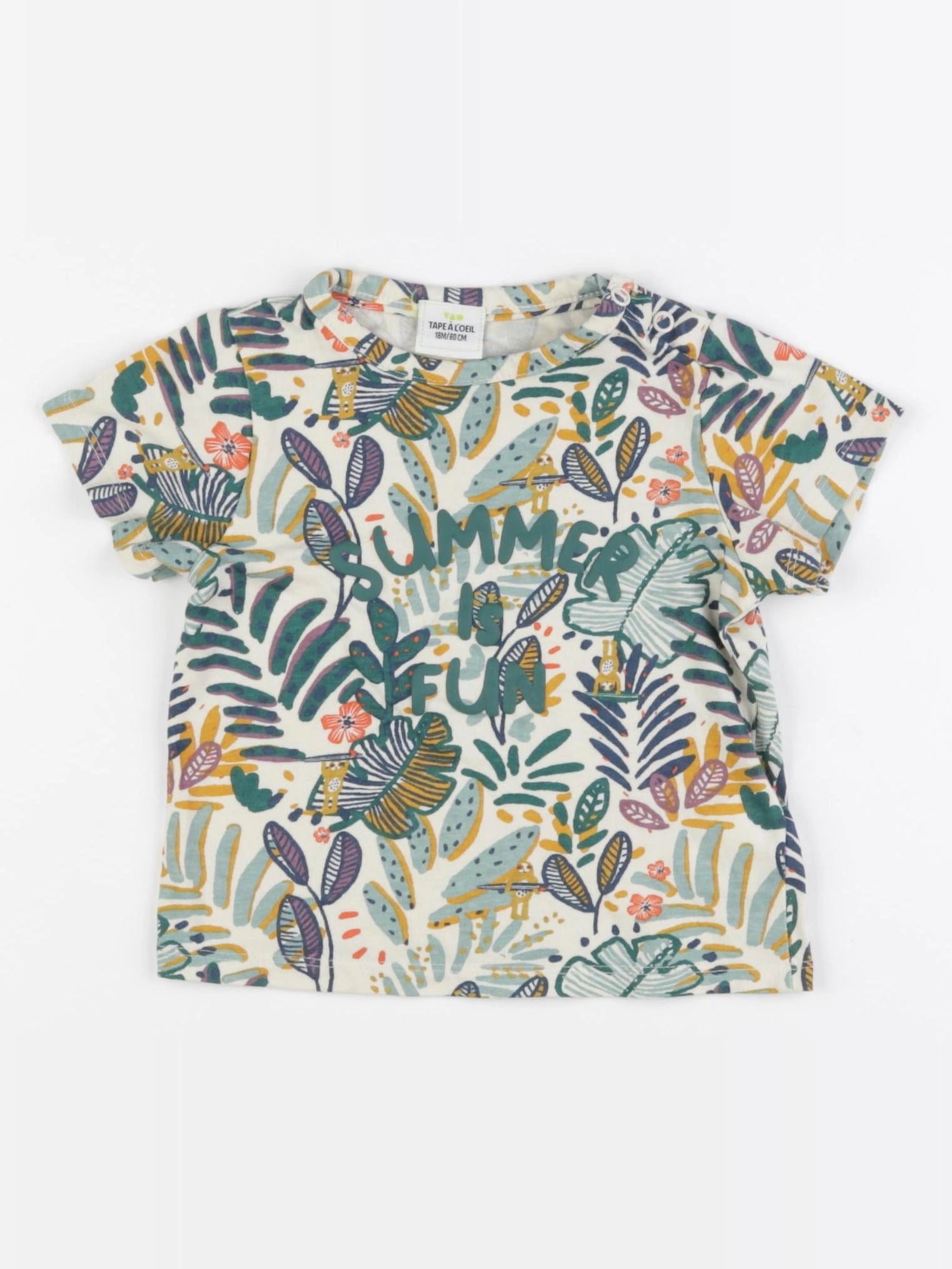 Tape à l'oeil - tee-shirt vert - 18 mois