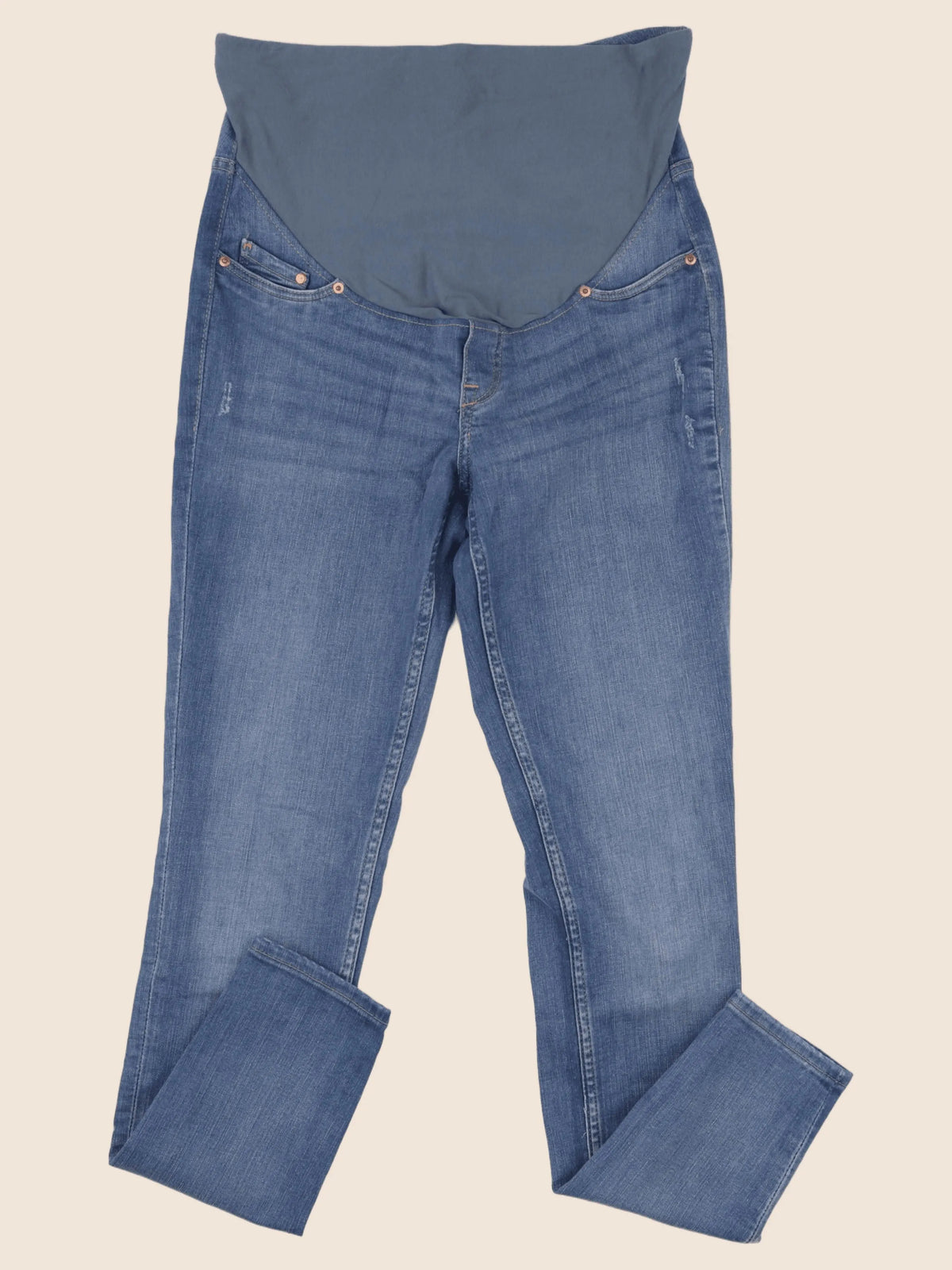 H&M - pantalon grossesse bleu - s