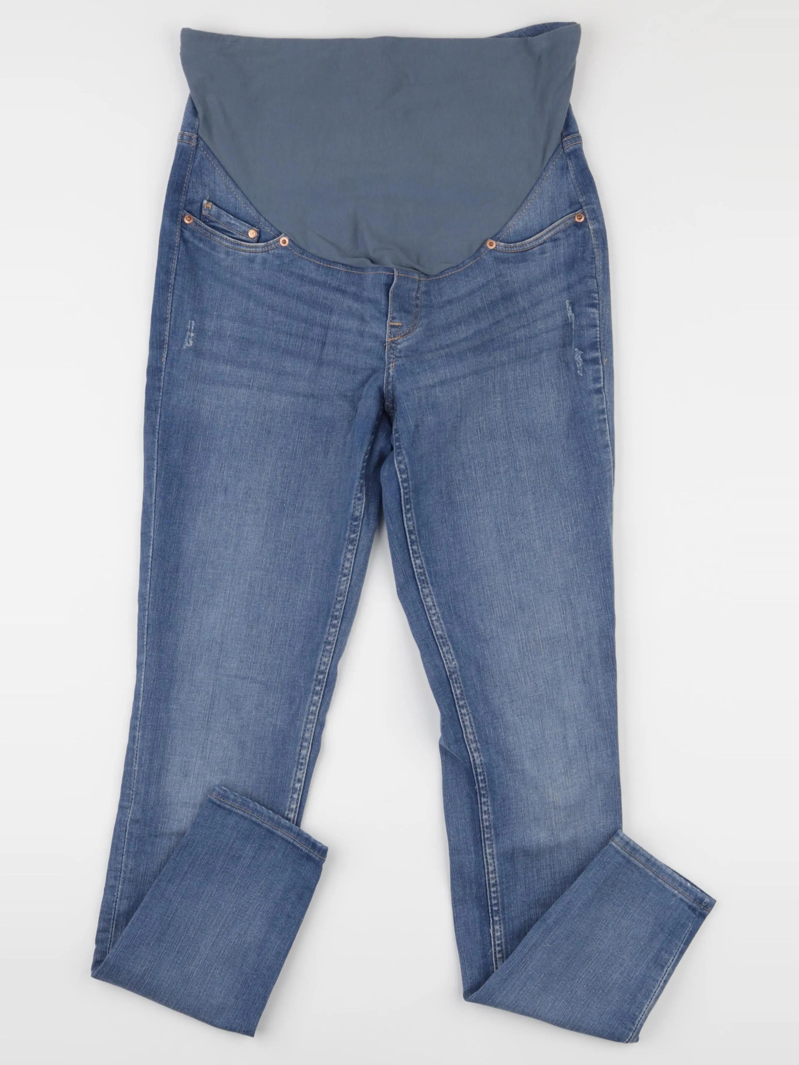 H&M - pantalon grossesse bleu - s