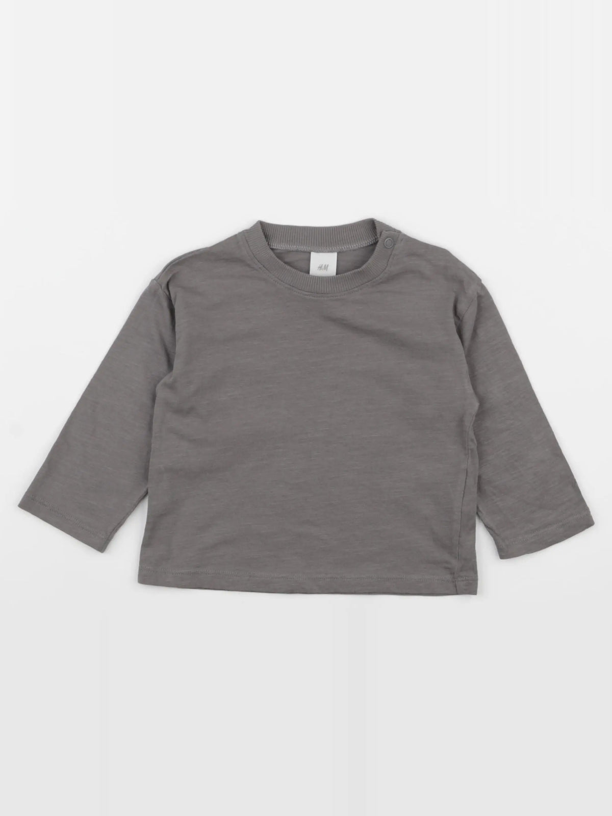 H&M - tee-shirt taupe - 6/9 mois