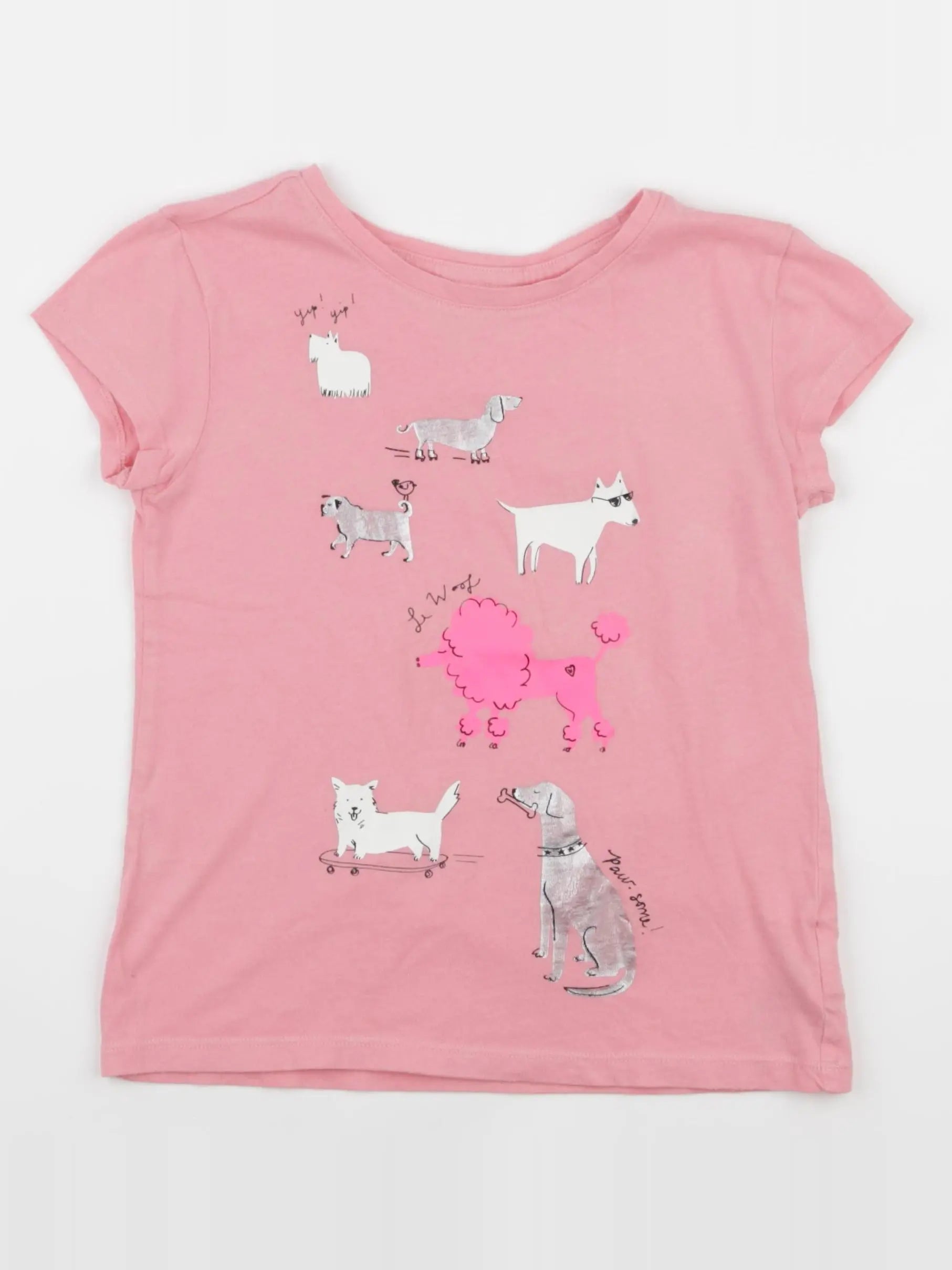 GAP - tee-shirt rose - 6/7 ans