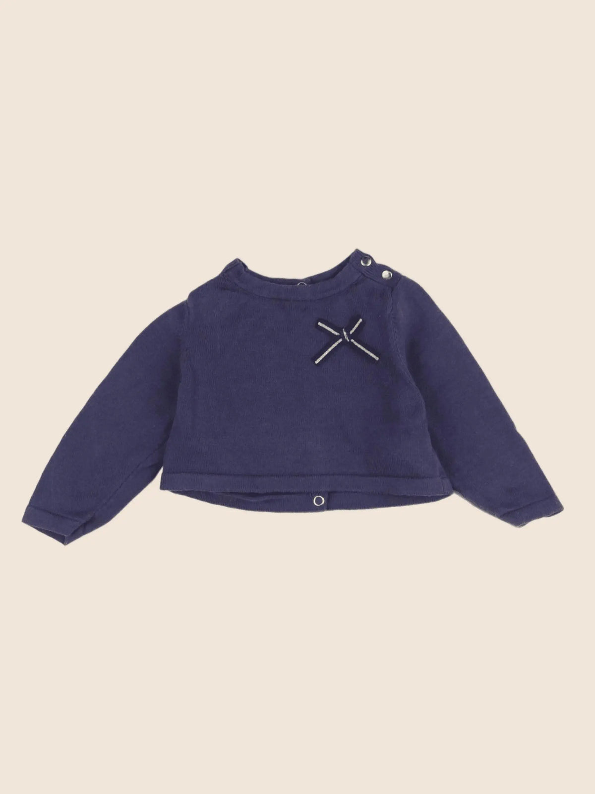 Tape à l'oeil - pull bleu - 6 mois