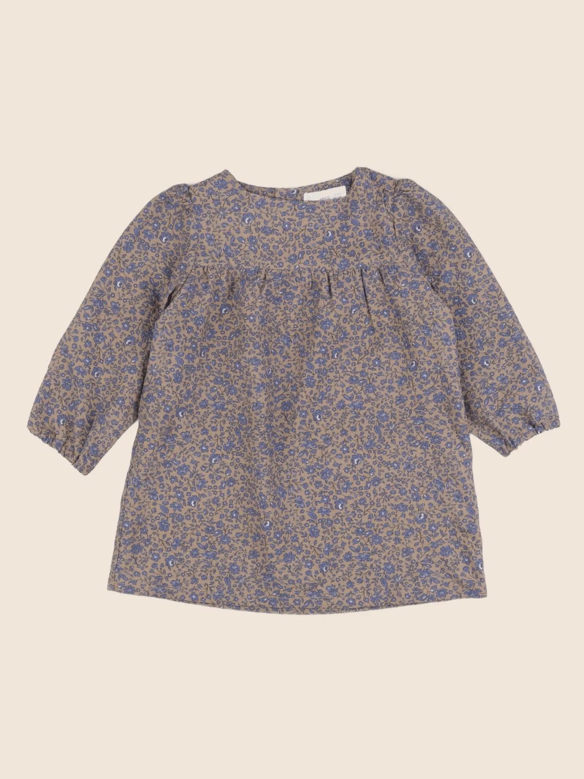 Mango - robe bleu, marron - 12/18 mois