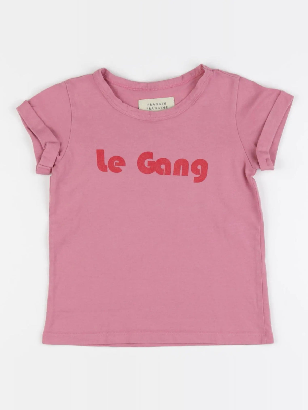 Frangin Frangine - tee-shirt rose - 3 ans