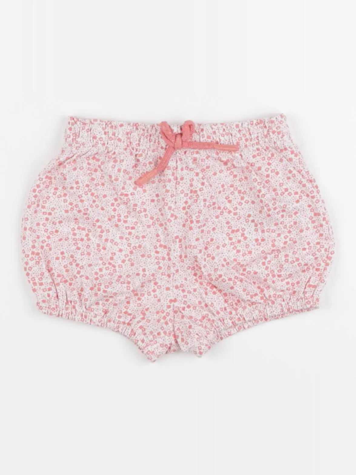 Vertbaudet - bloomer blanc, rose - 12 mois