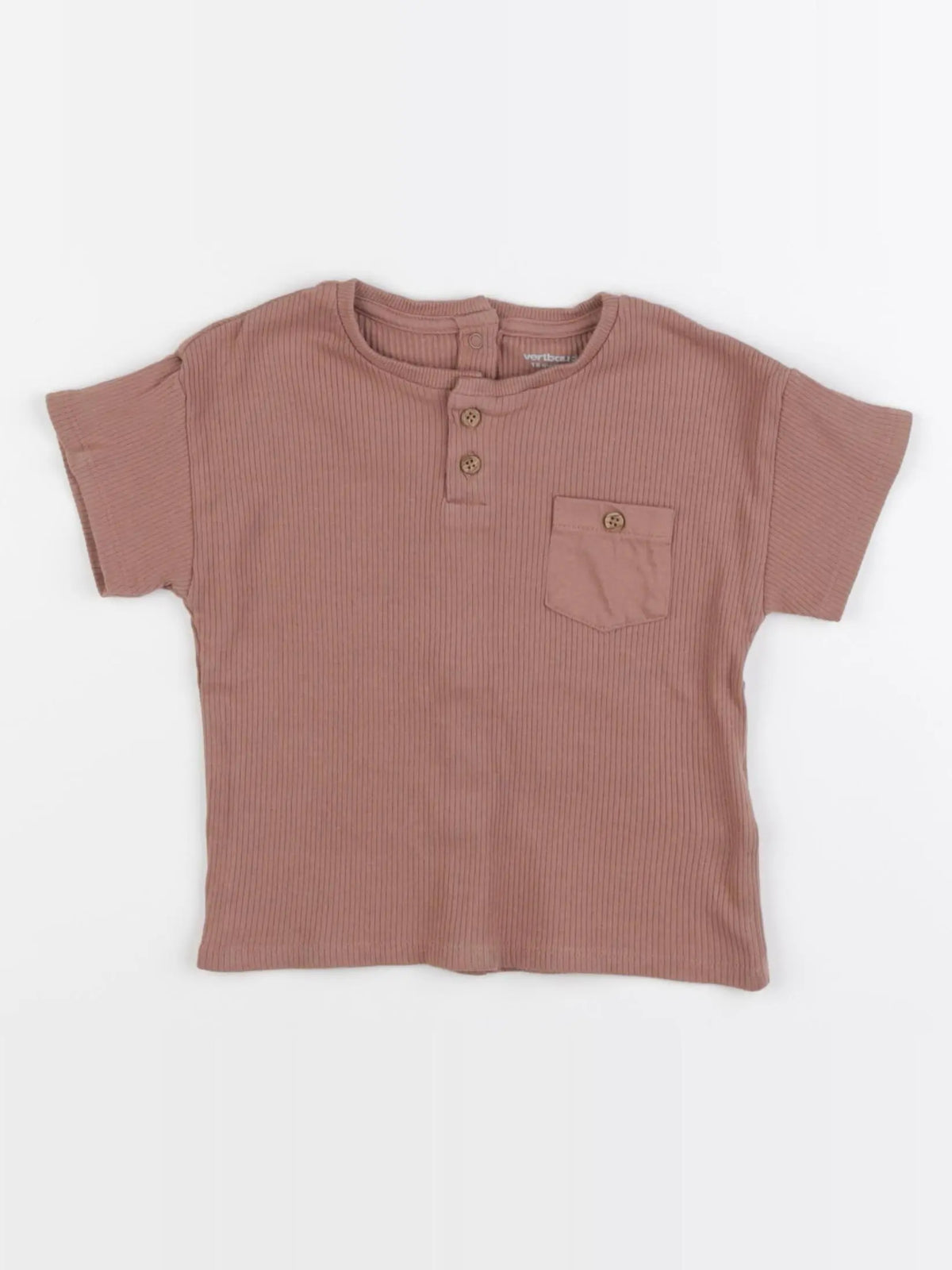 Vertbaudet - tee-shirt marron - 18 mois