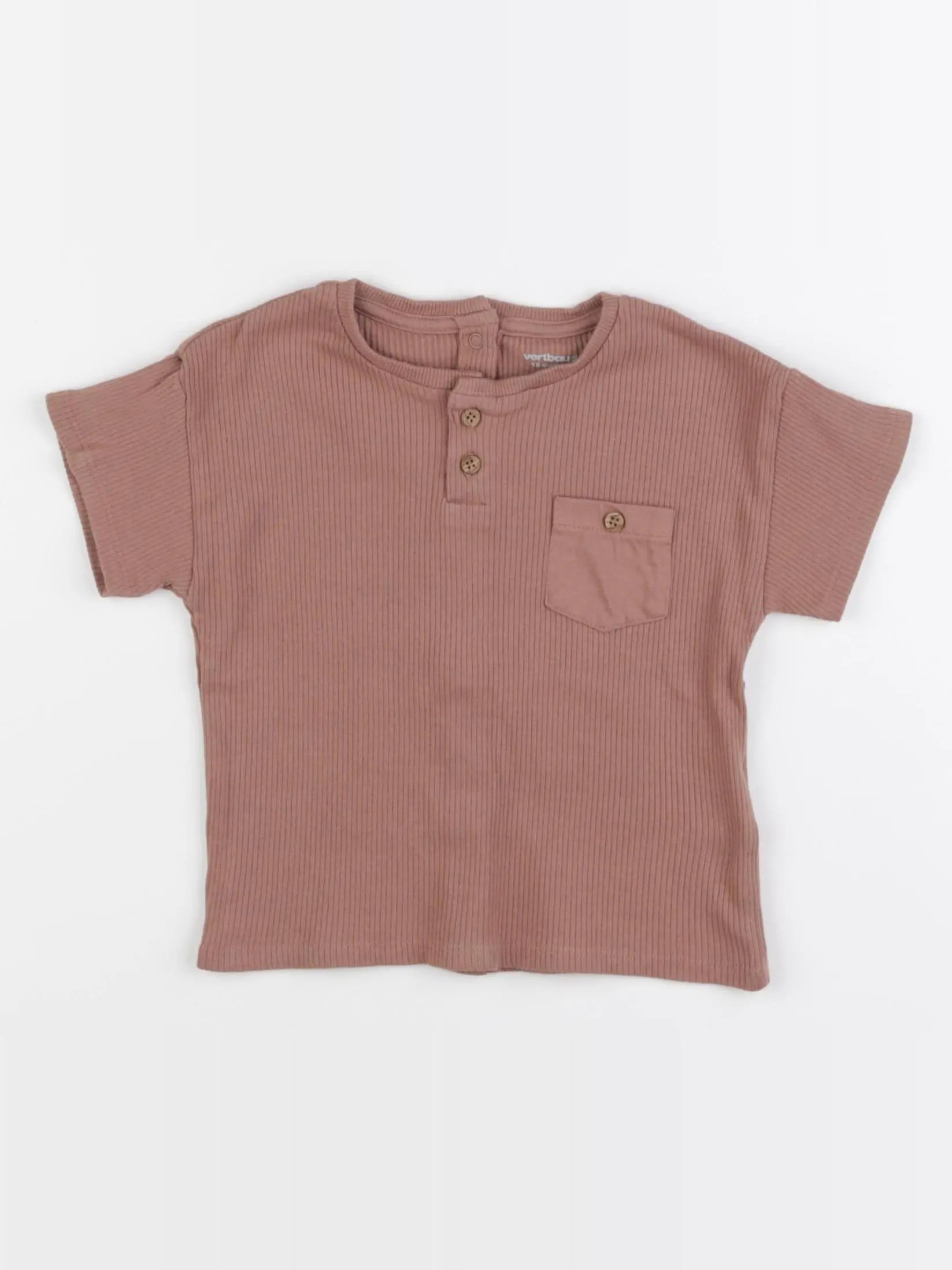 Vertbaudet - tee-shirt marron - 18 mois
