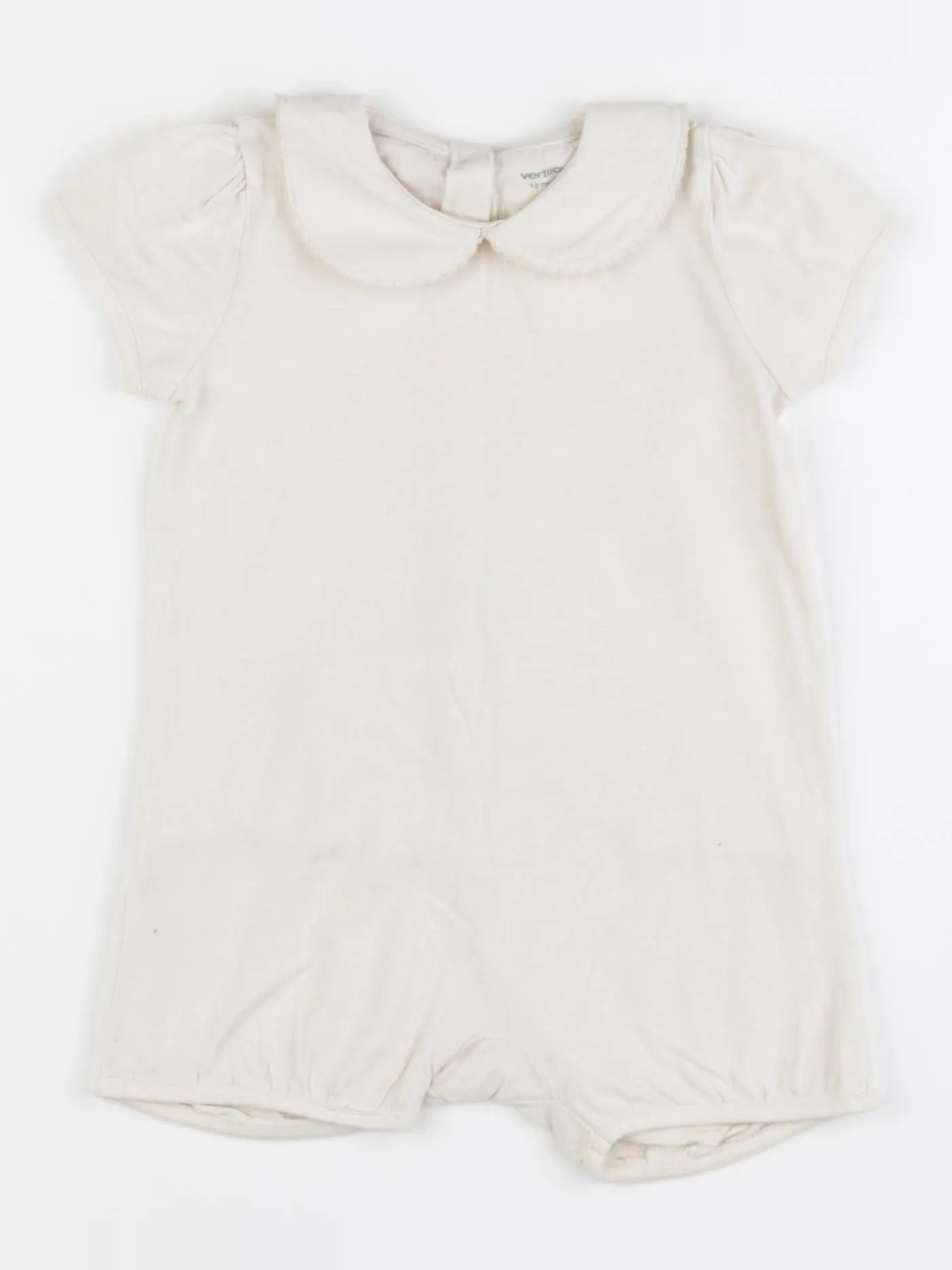 Vertbaudet - combinaison beige - 12 mois