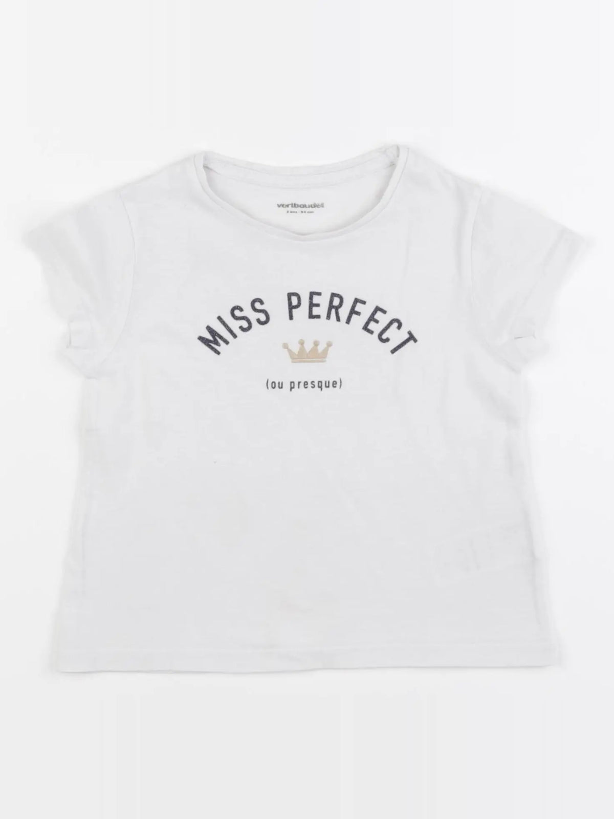 Vertbaudet - tee-shirt blanc - 3 ans