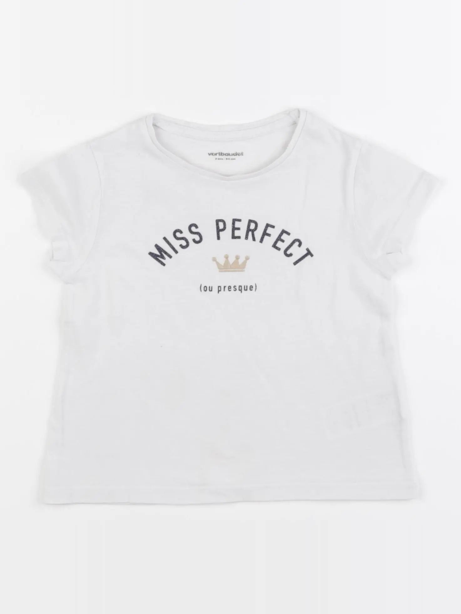 Vertbaudet - tee-shirt blanc - 3 ans