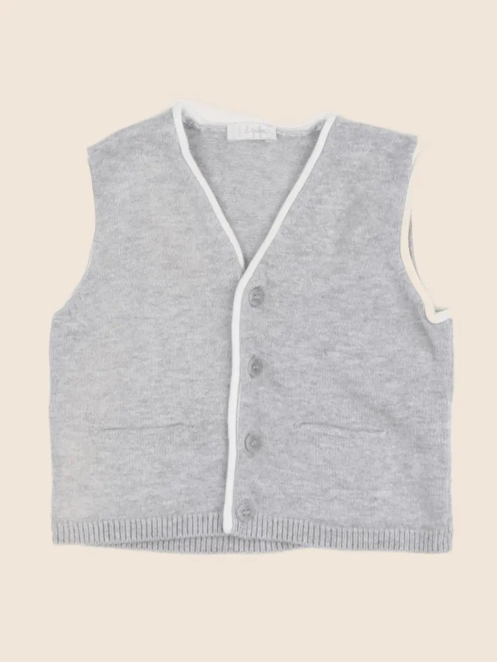 Il Gufo - gilet gris - 6 mois