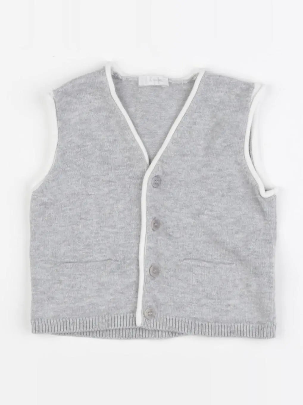Il Gufo - gilet gris - 6 mois