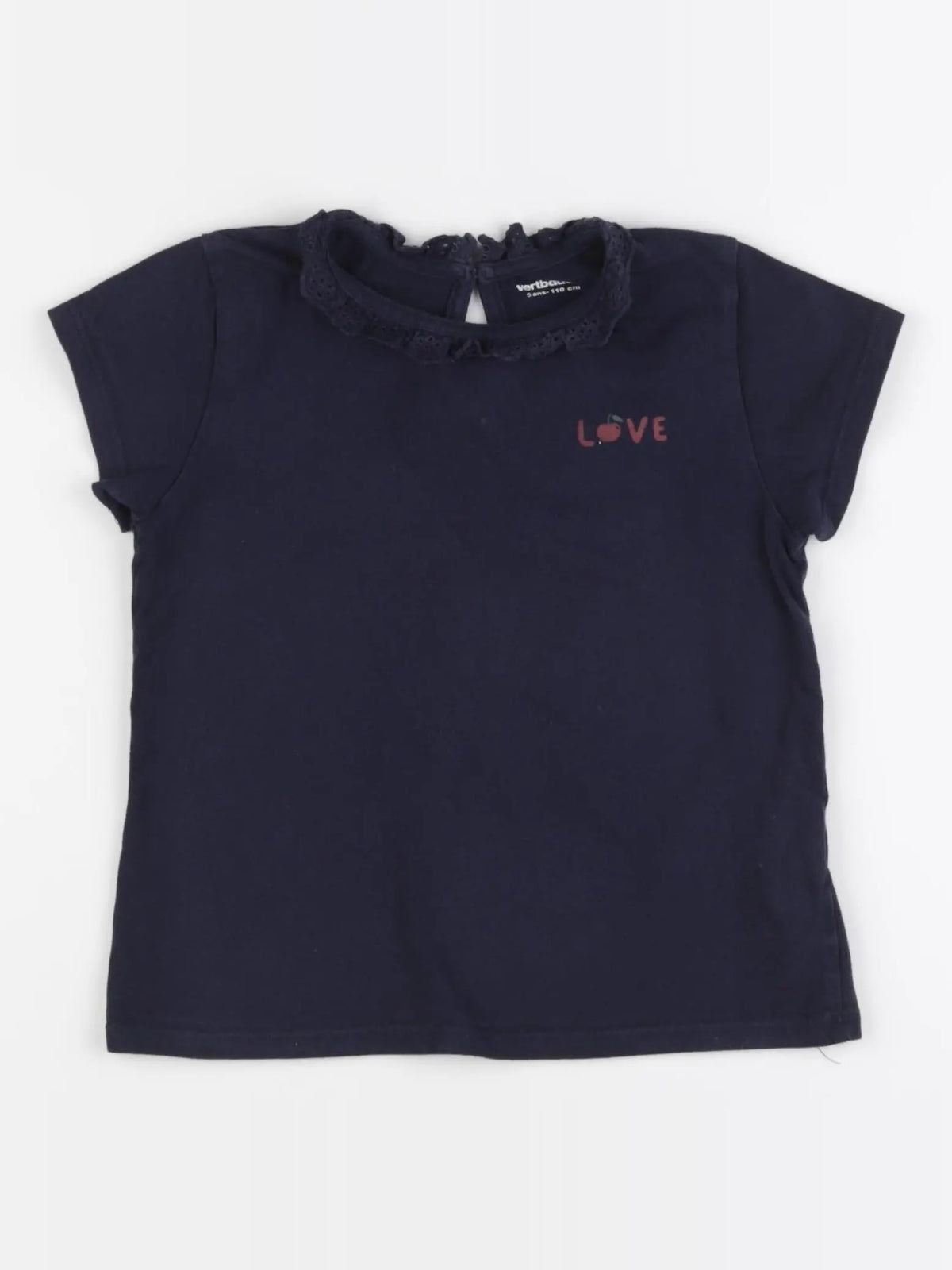 Vertbaudet - tee-shirt bleu - 5 ans