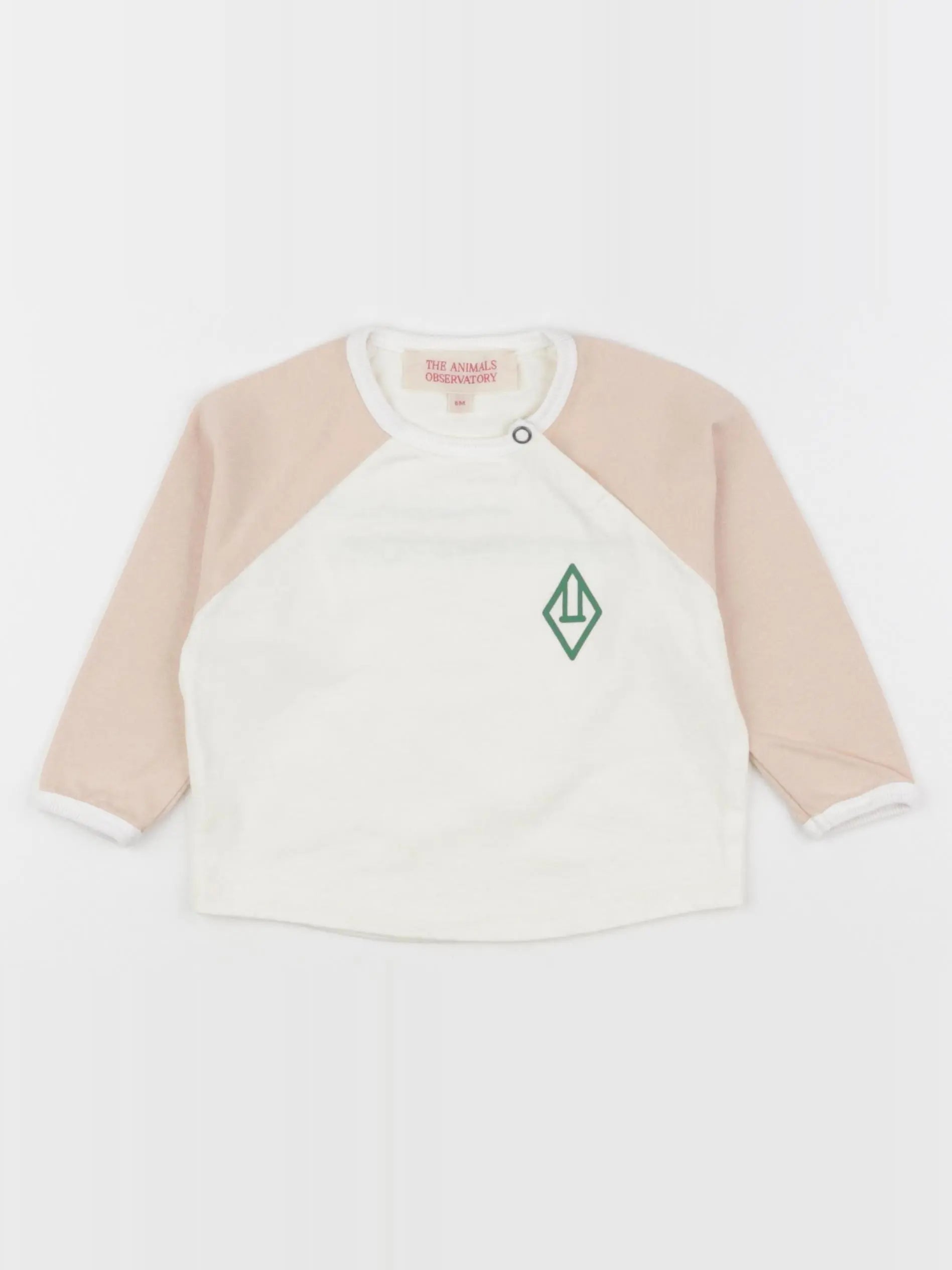 The animals observatory - tee-shirt imprimé au dos blanc, rose - 6 mois