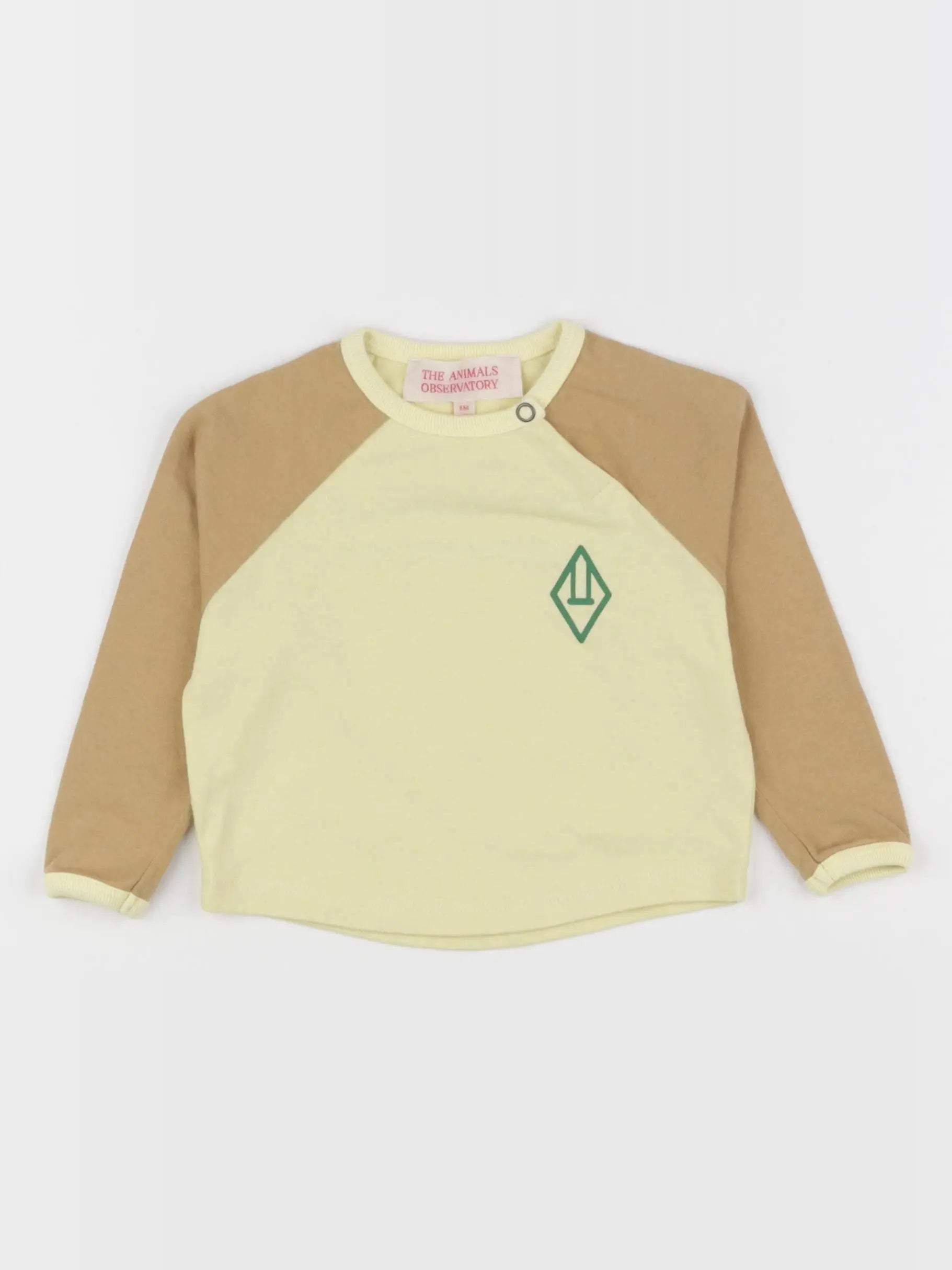 The animals observatory - tee-shirt imprimé au dos jaune, marron - 6 mois