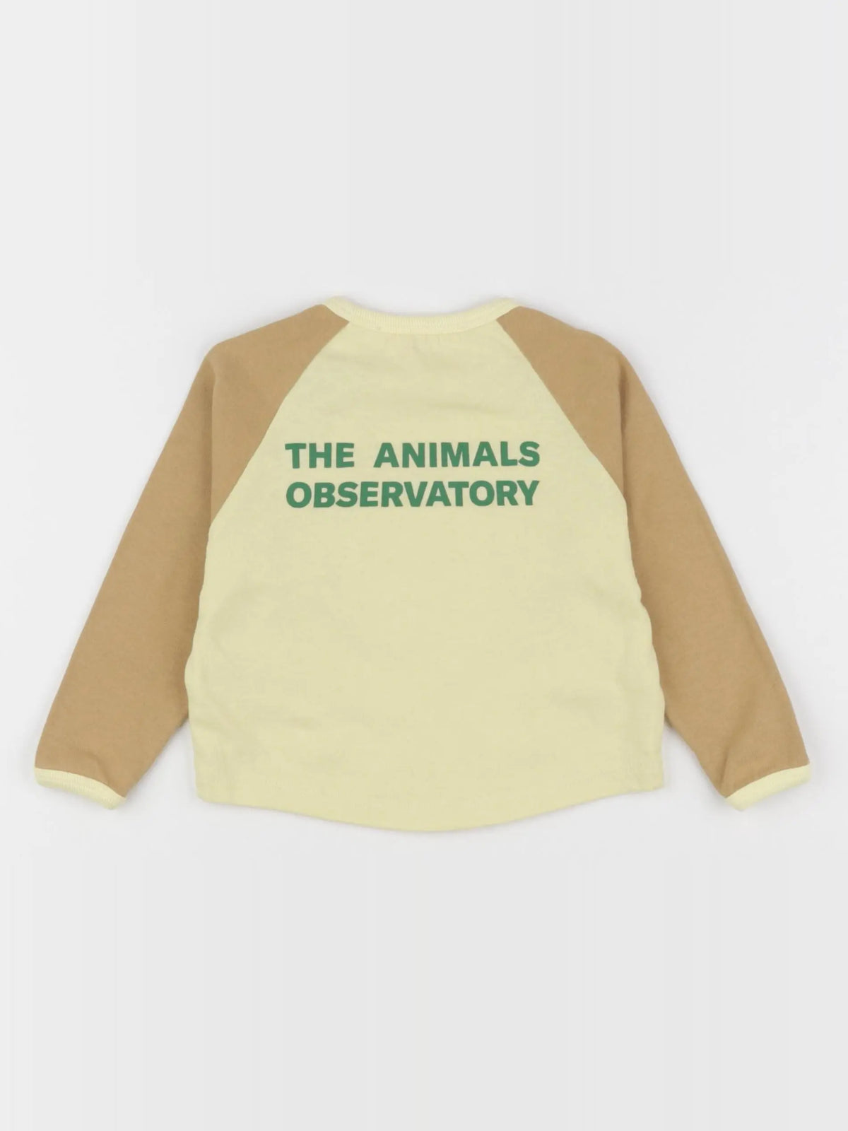 The animals observatory - tee-shirt imprimé au dos jaune, marron - 6 mois